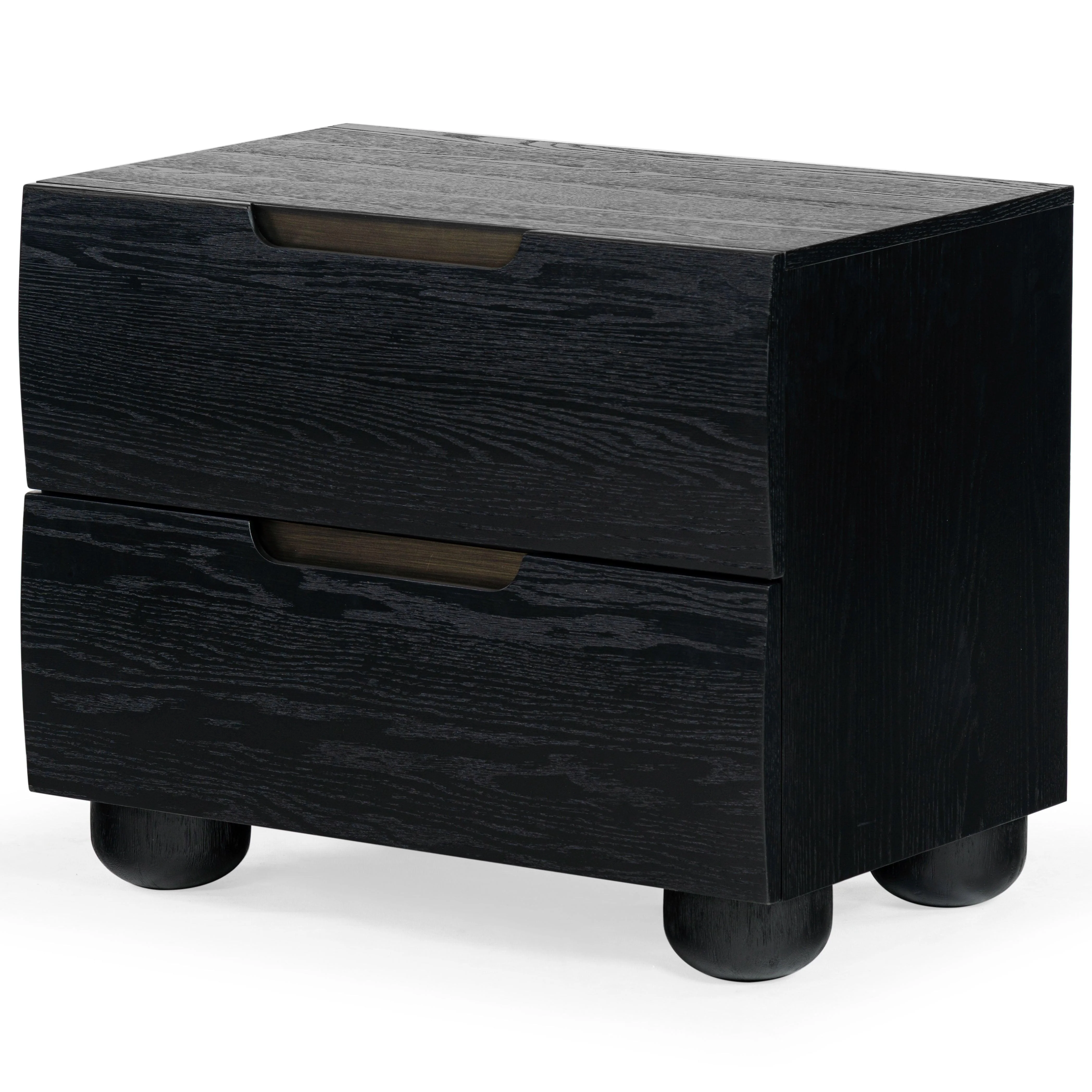 Beethoven Wood 2 Drawer Nightstand - Remutear