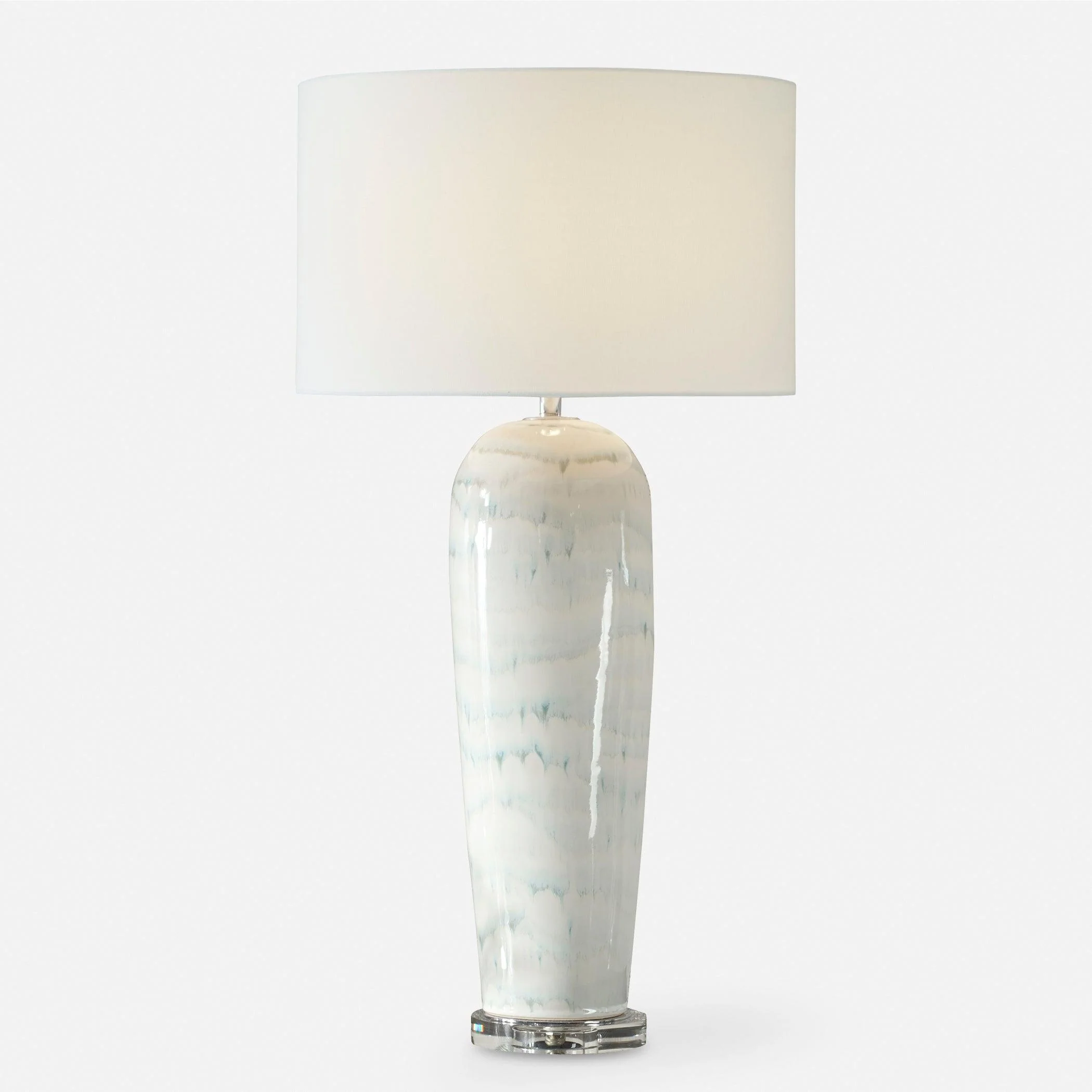 Arden White Glaze Table Lamp - Remutear