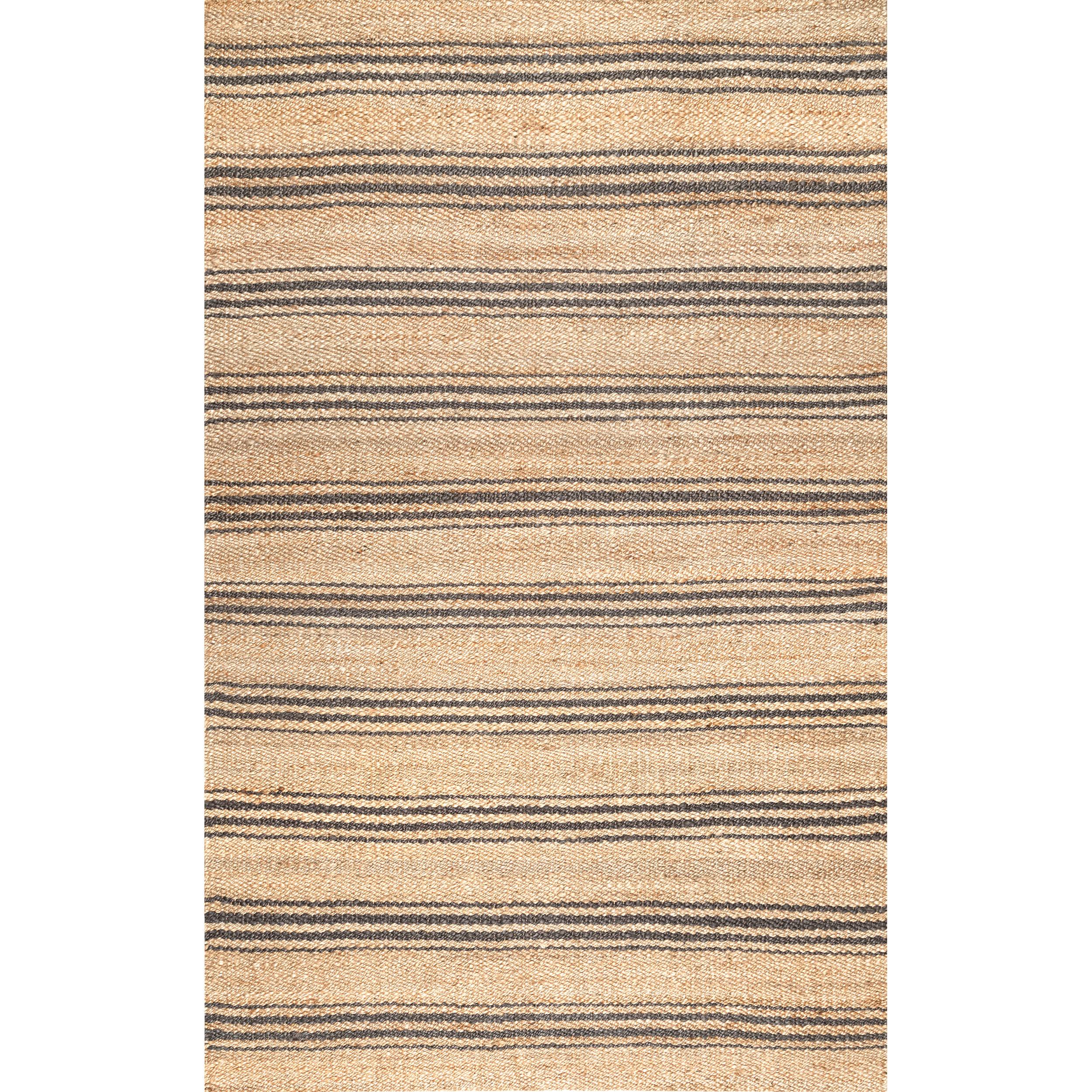 Hand Loomed Sandy Jute Area Rug - Remutear