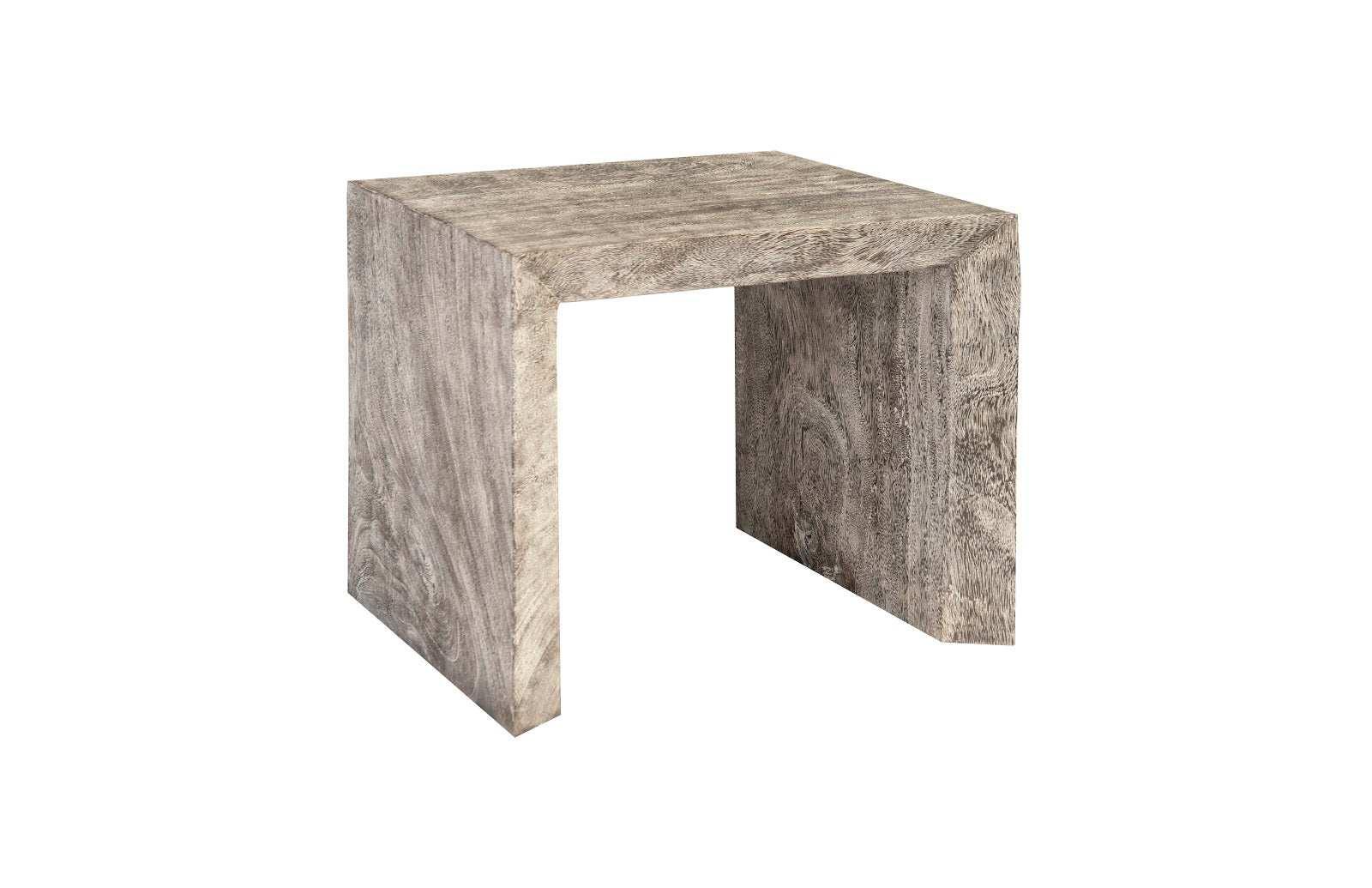 Waterfall Side Table, Gray Stone - Remutear
