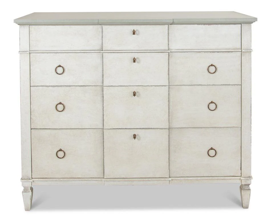 Azzalene Dresser Wht/Wht Gray Quartz - Remutear