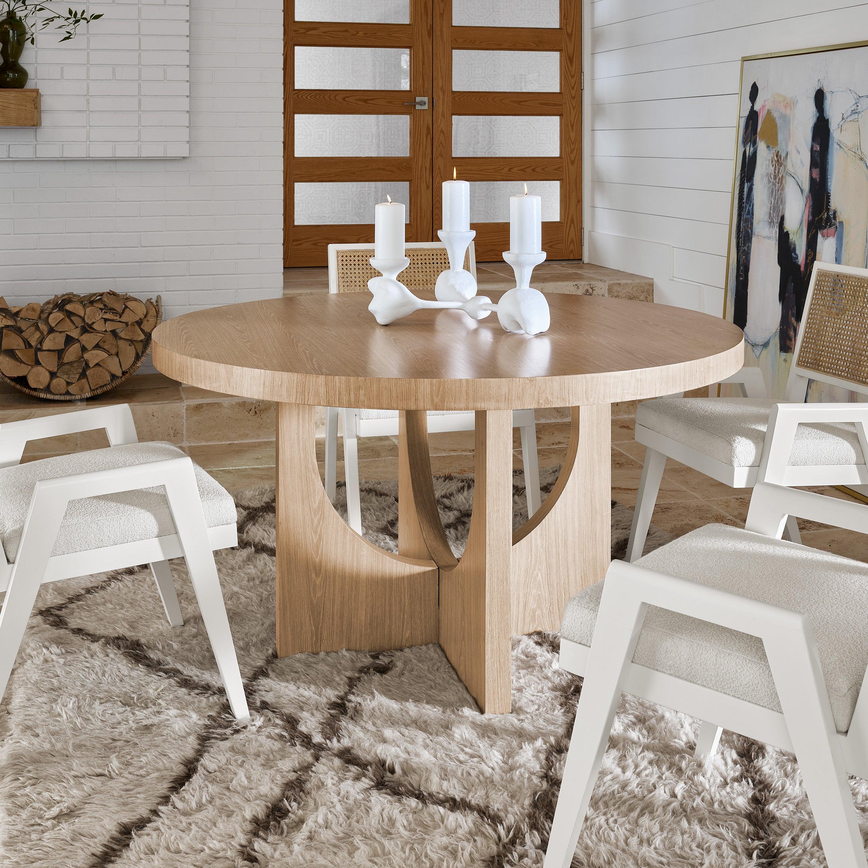 Modern Nomad Round Dining Table - Remutear
