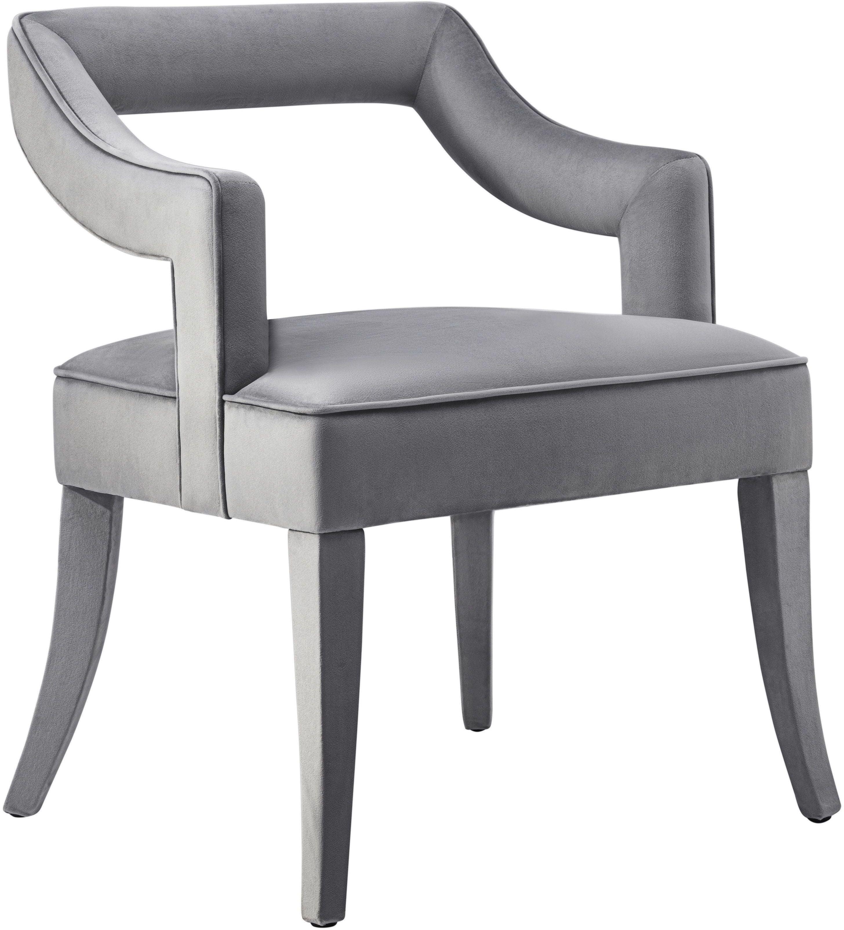 Tiffany Grey Velvet Chair - Remutear