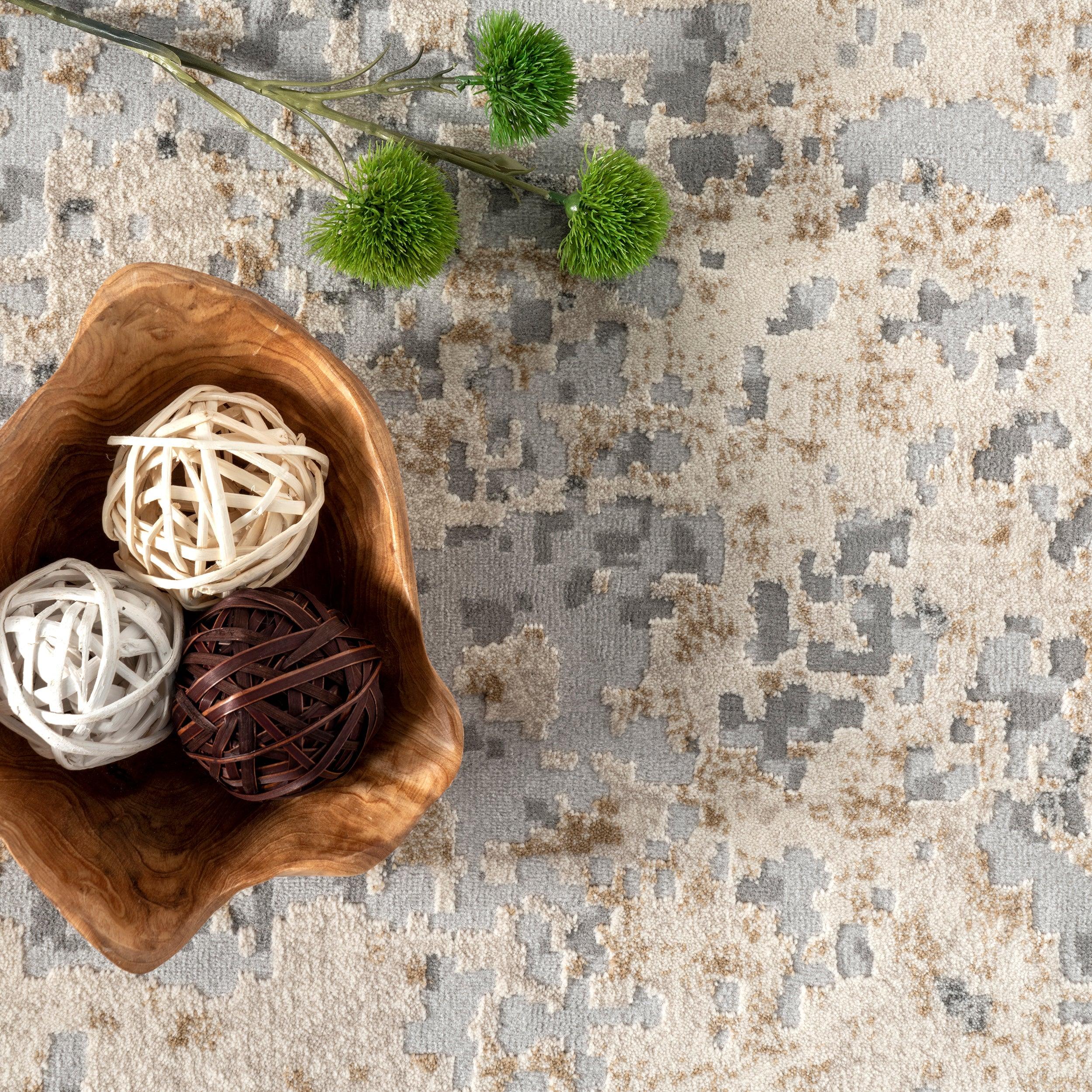 Chastin Modern Abstract Area Rug - Remutear