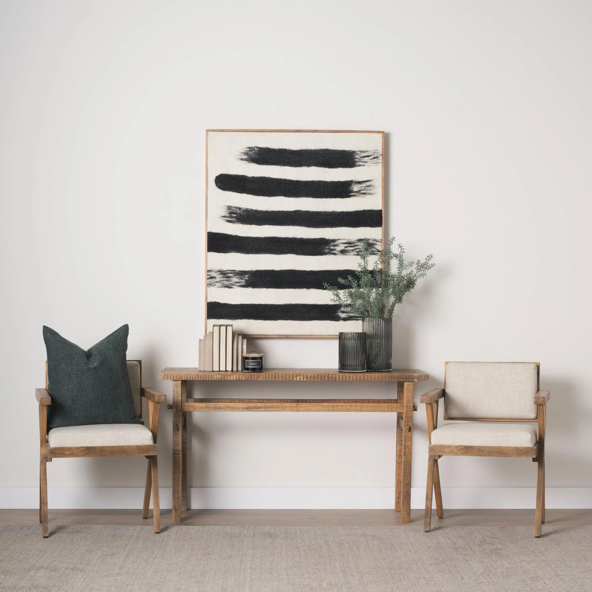 Rosie Small Brown Wood Console Table - Remutear
