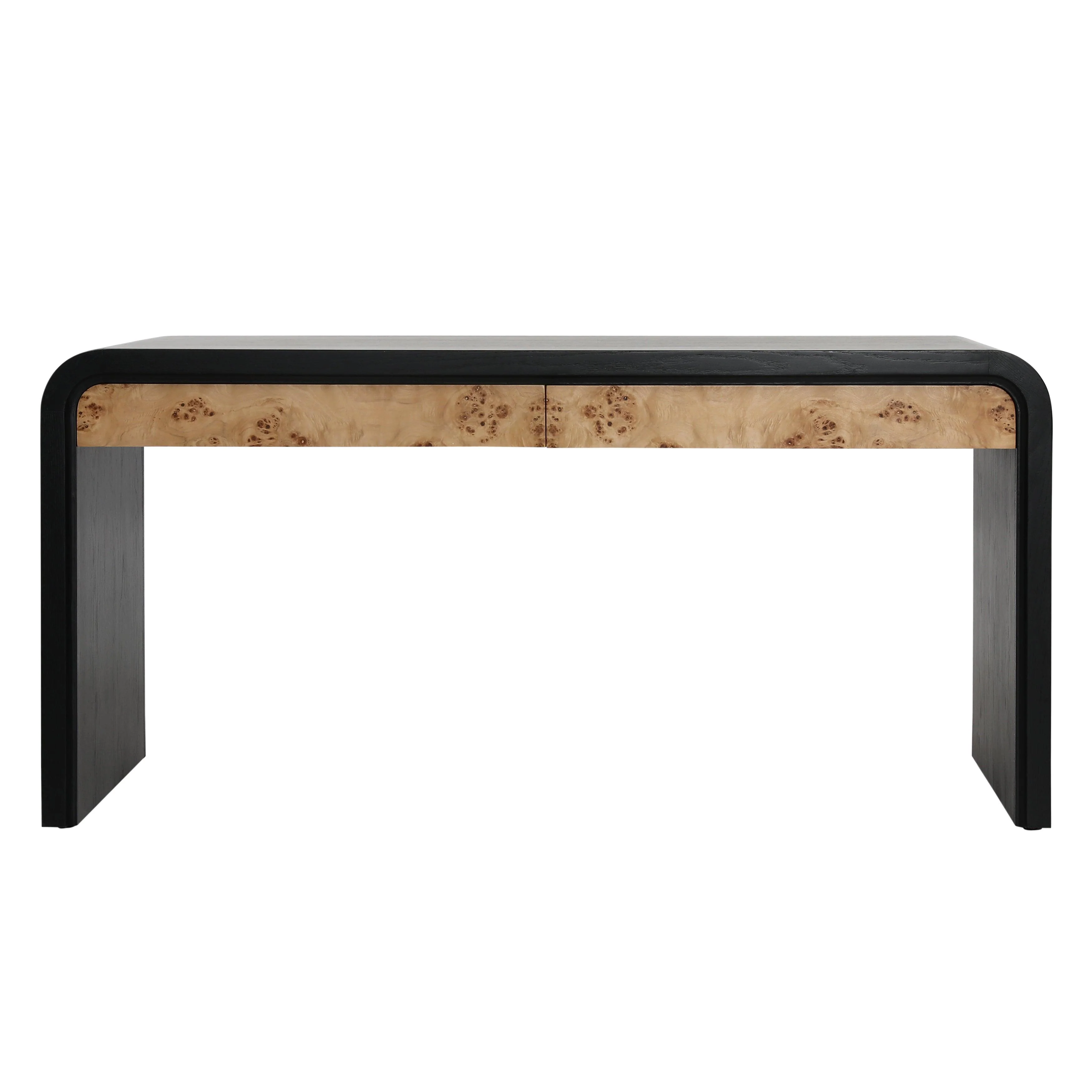 Brennon Desk Black and Burl - Remutear