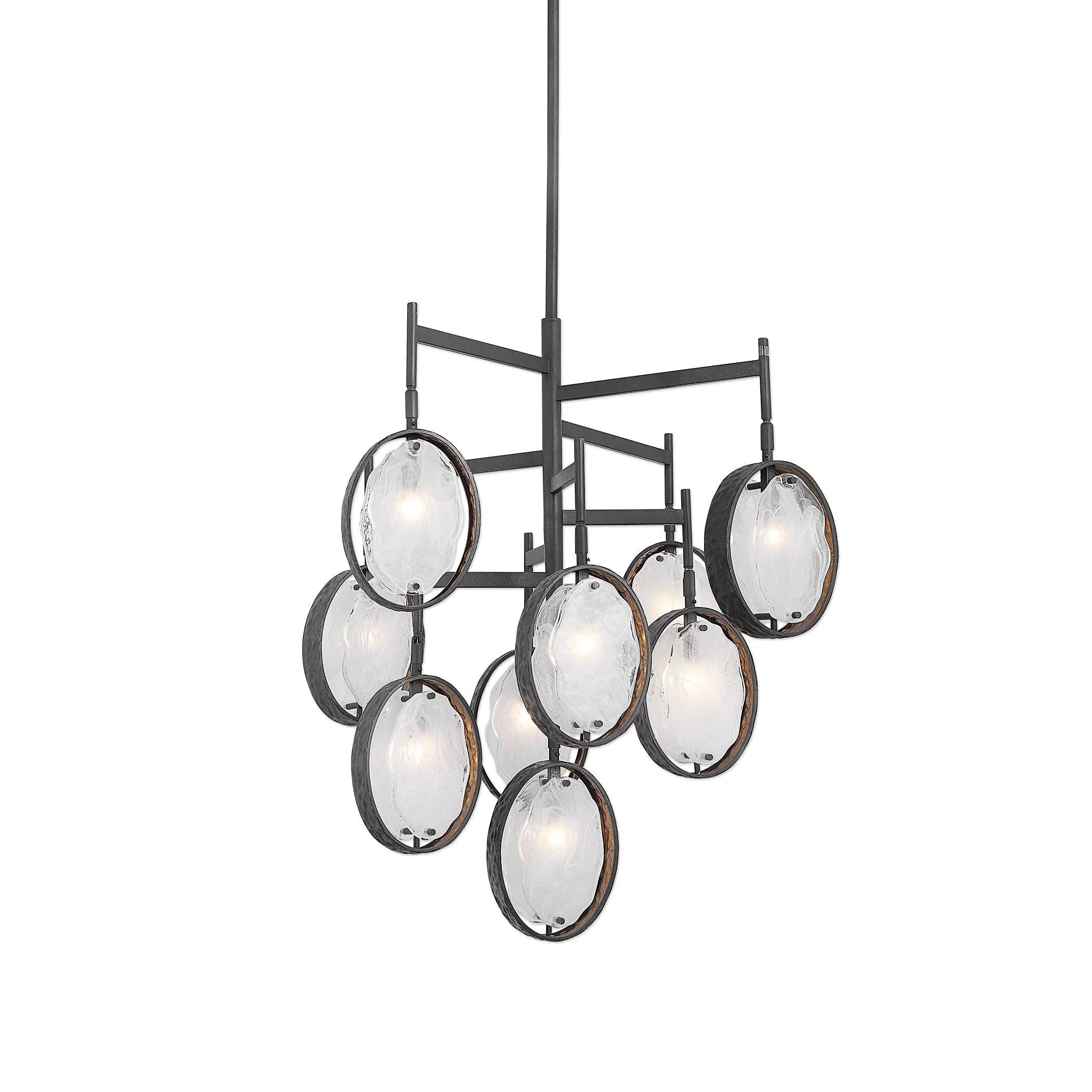 MAXIN DARK BRONZE 9 LIGHT CHANDELIER - Remutear