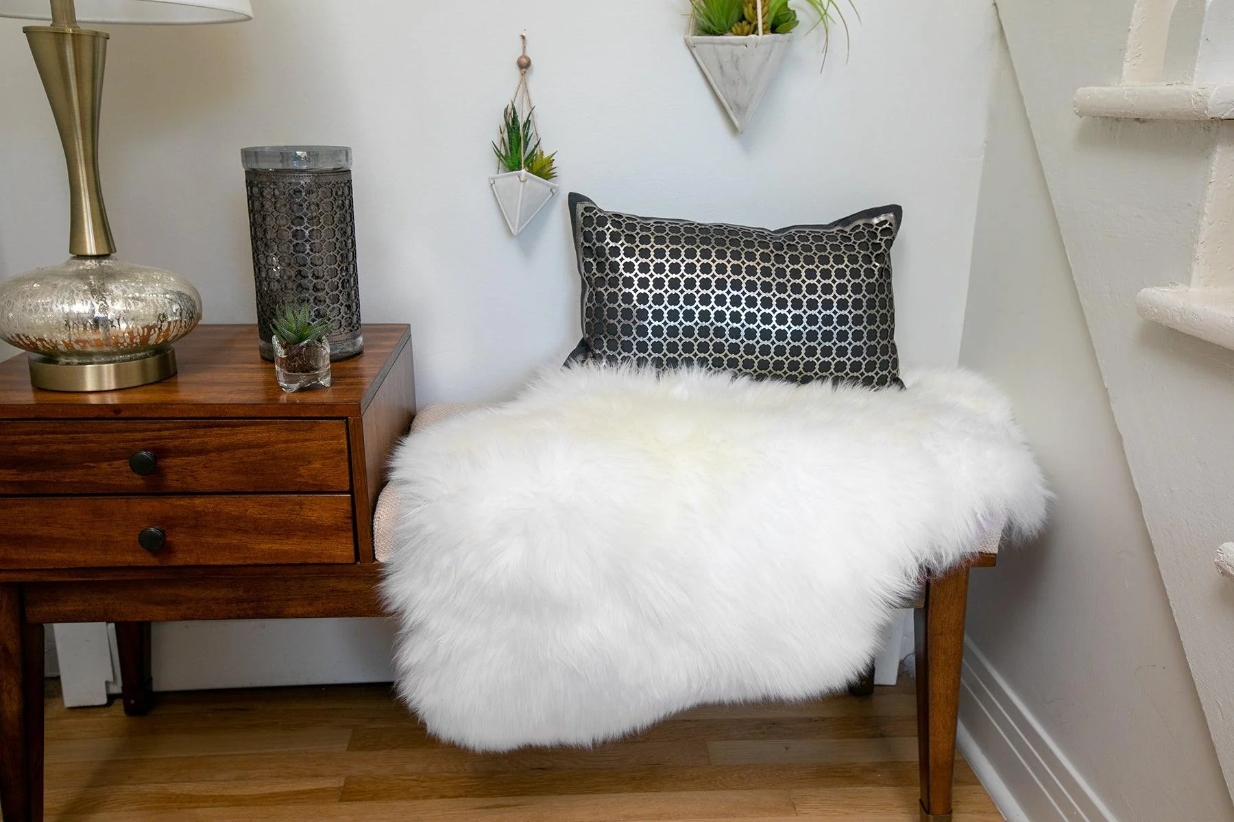 Cowhide Cushion Laser Cut Rectangle - Remutear