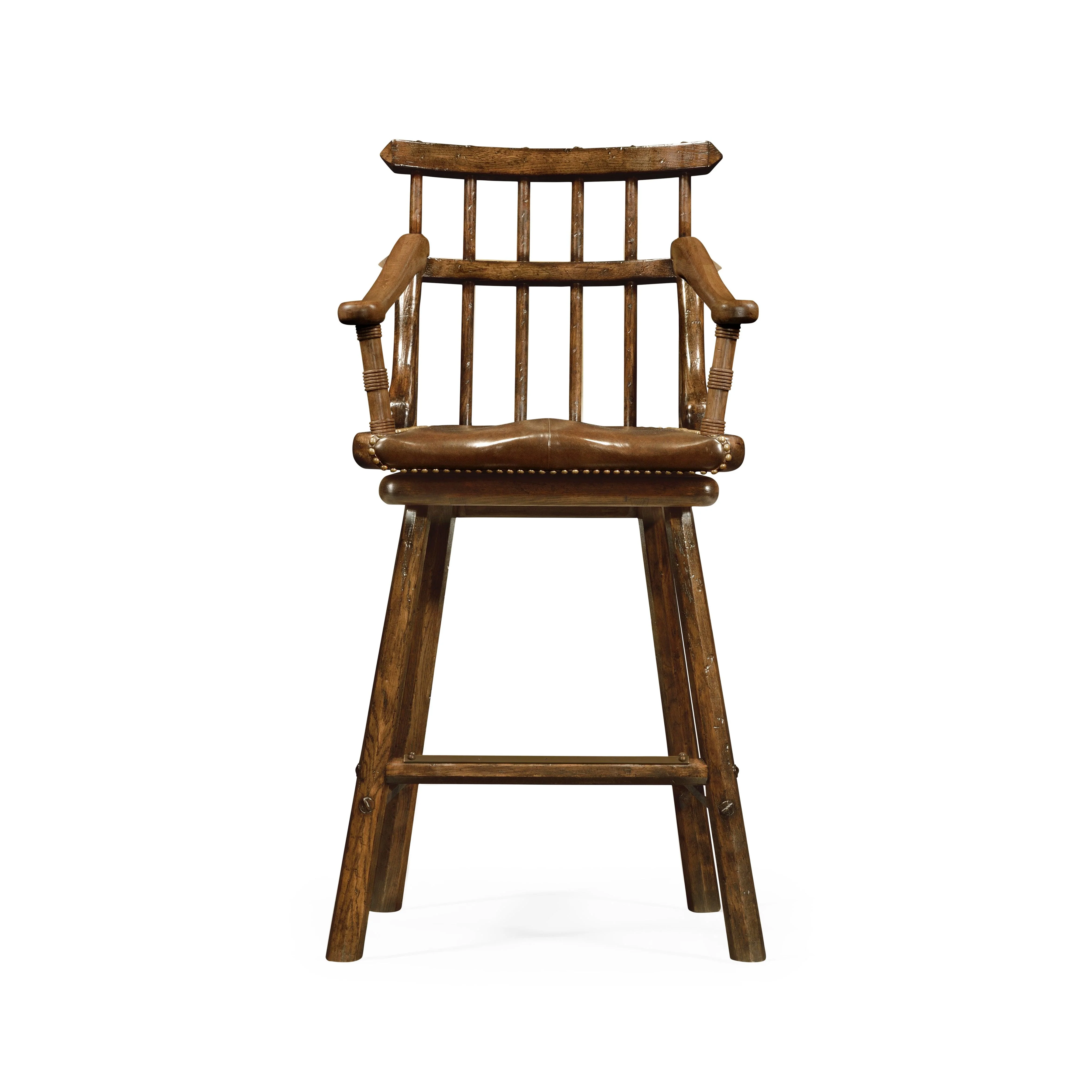 Casual Accents Rustic Dark Oak Barstools - Remutear