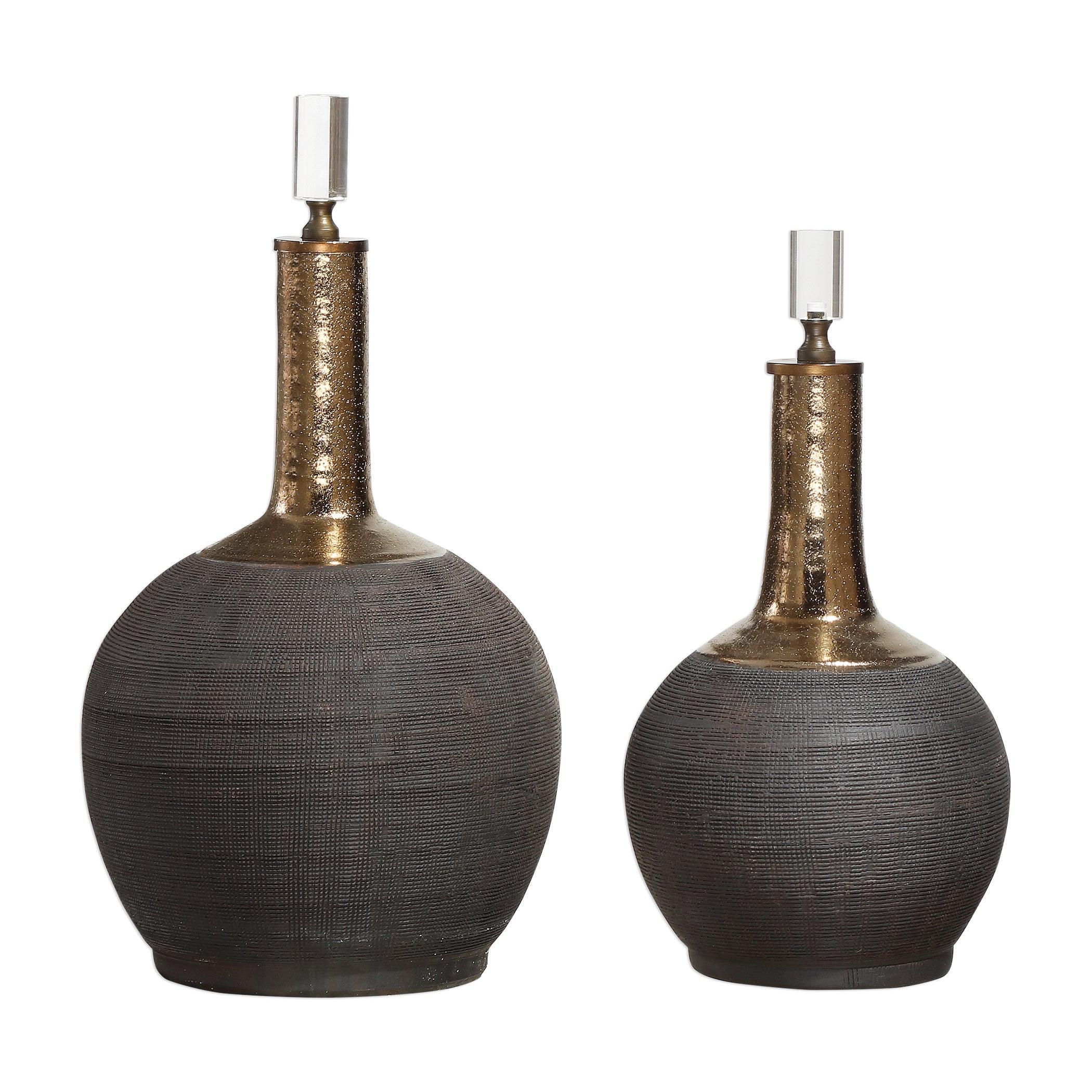 ARNAV MATTE BLACK BOTTLES, SET OF 2 - Remutear