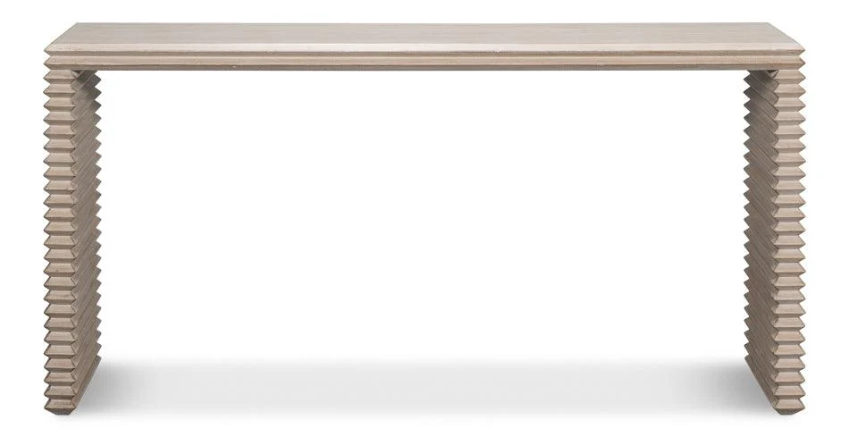 Stacked Console Table - Stone Grey - Remutear