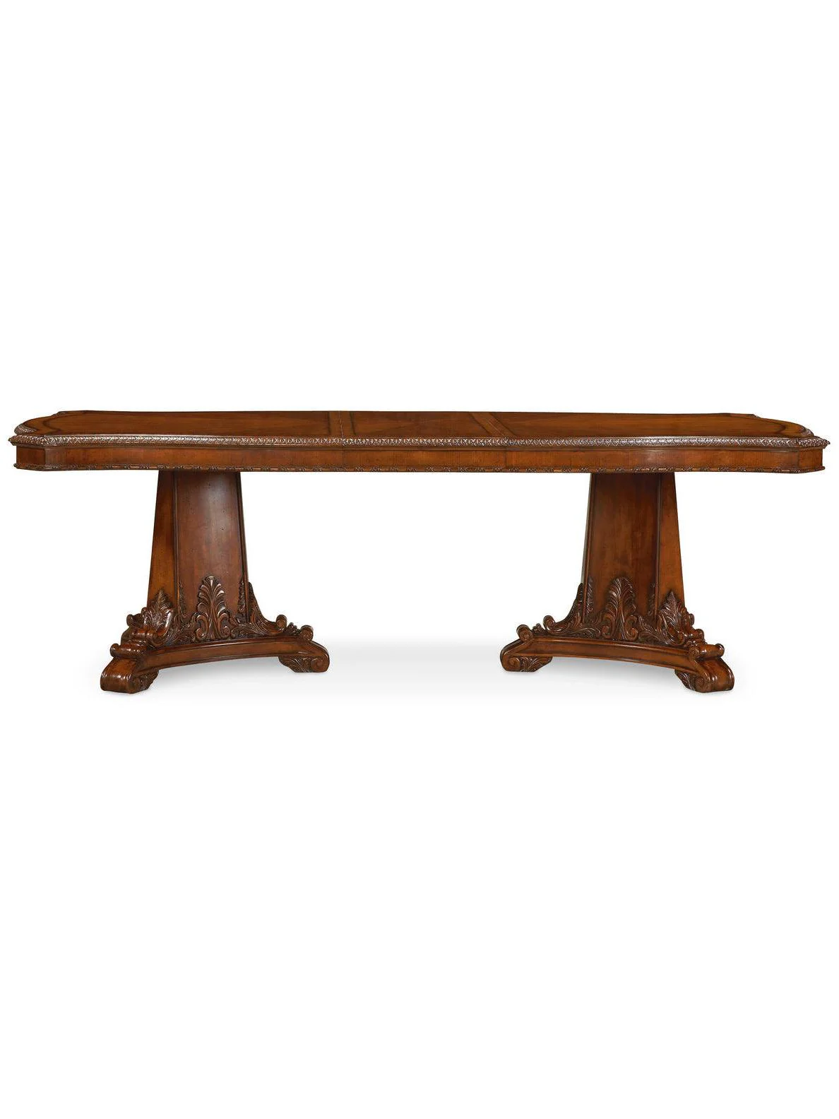 Old World Double Pedestal Dining Table - Remutear