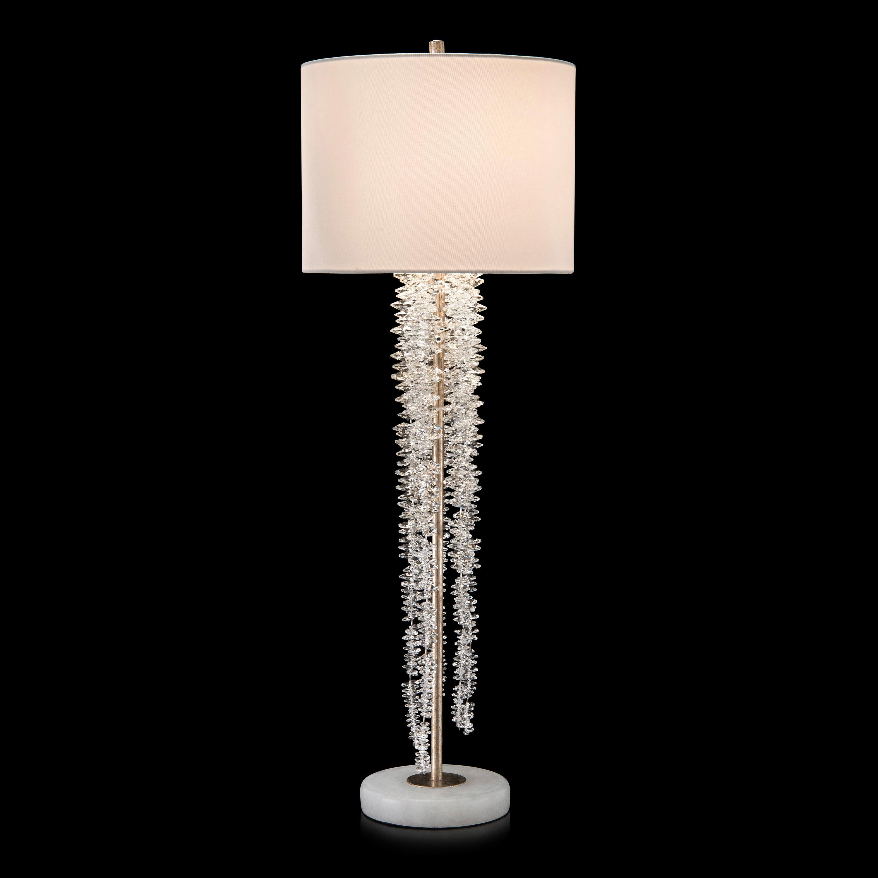 Cascading Crystal Waterfall Table Lamp 1 - Remutear