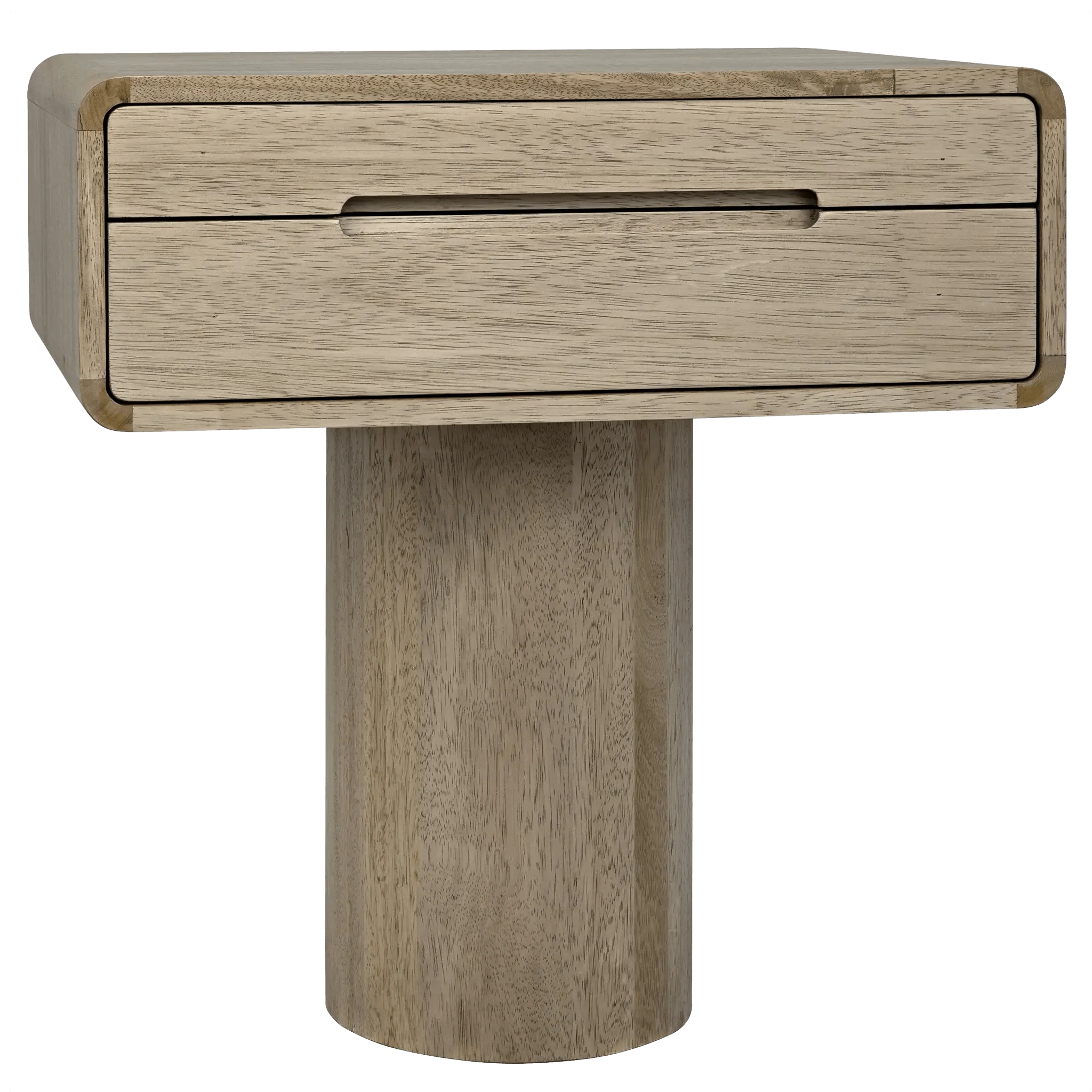 Langford Side Table, Washed Walnut - Remutear