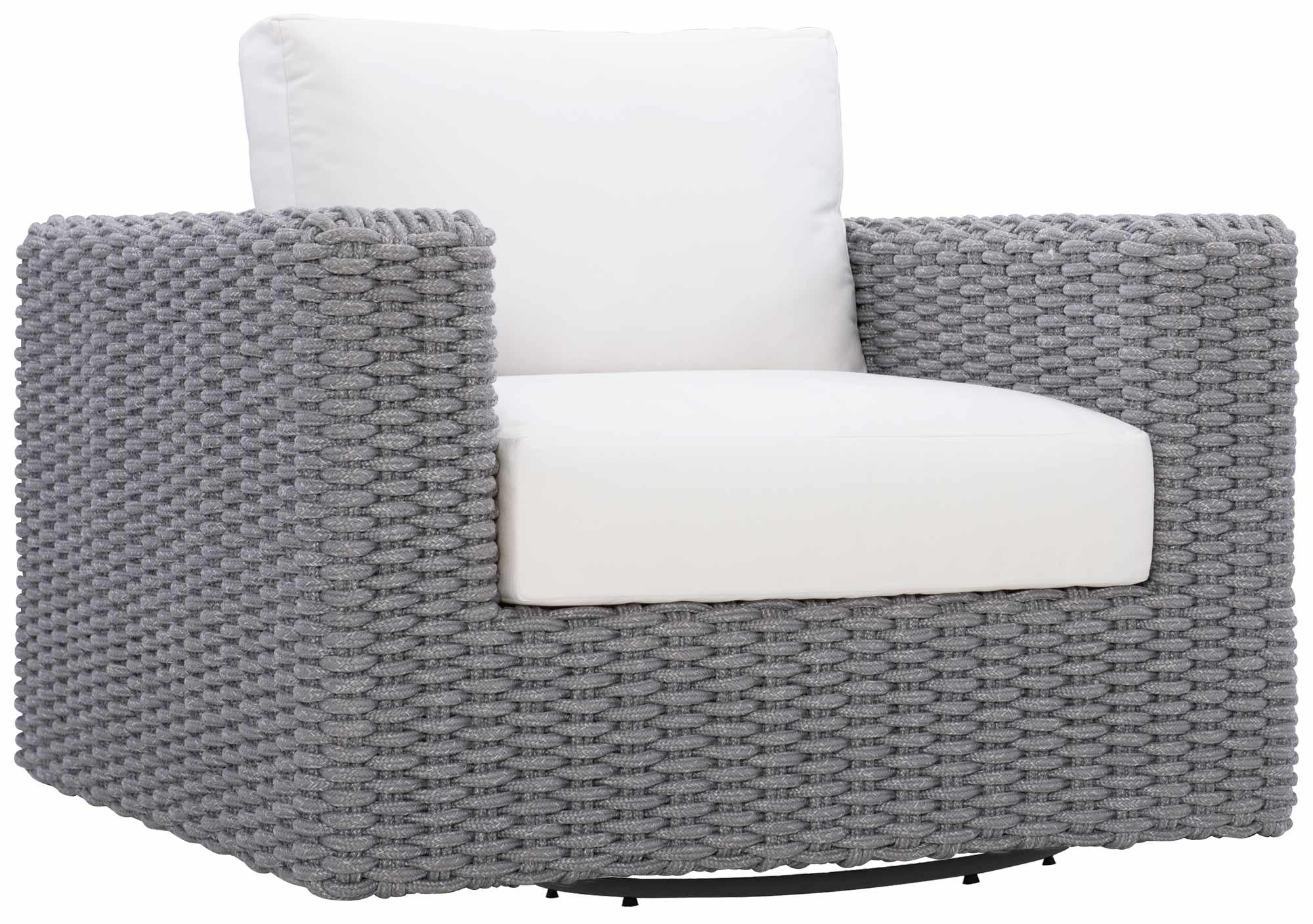 CAPRI ROPE SWIVEL CHAIR GREY ROPE FRAME SWIVEL CHAIR - Remutear