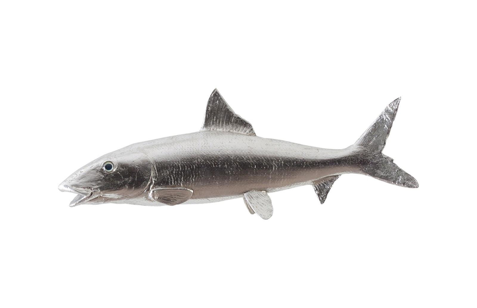 Bonefish Wall Sculpture, Resin, Silver Leaf - Remutear