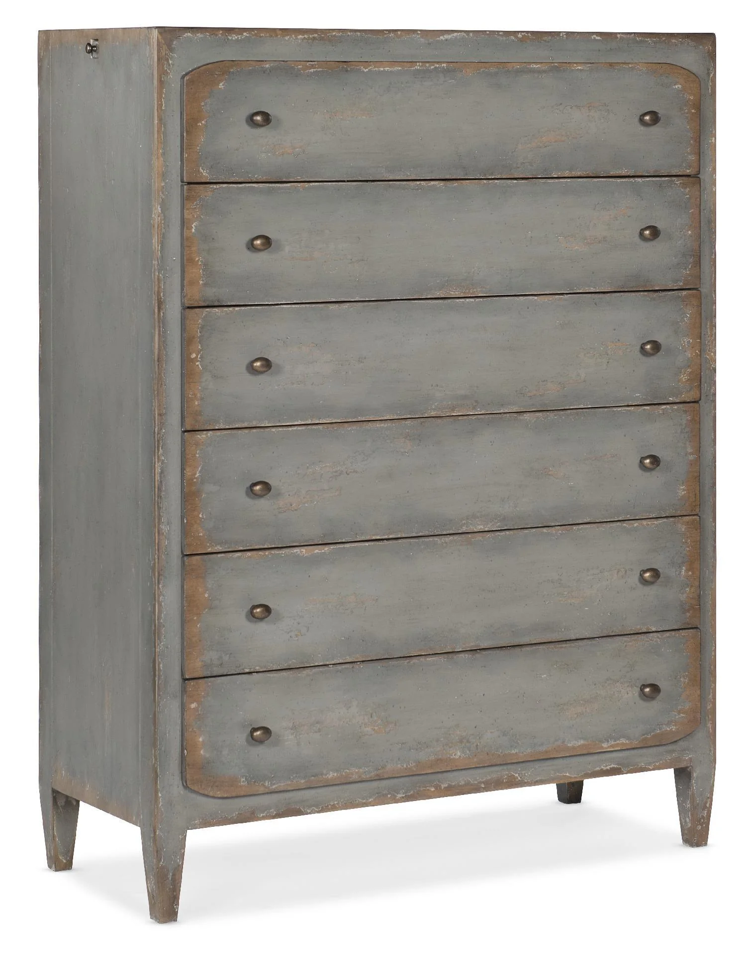 Ciao Bella Six-Drawer Chest- Speckled Gray - Remutear
