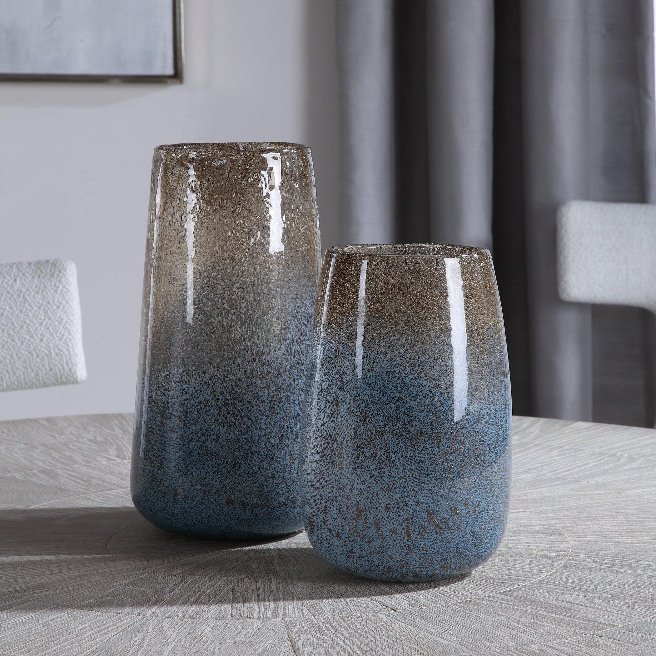 IONE SEEDED GLASS VASES, SET OF 2 - Remutear