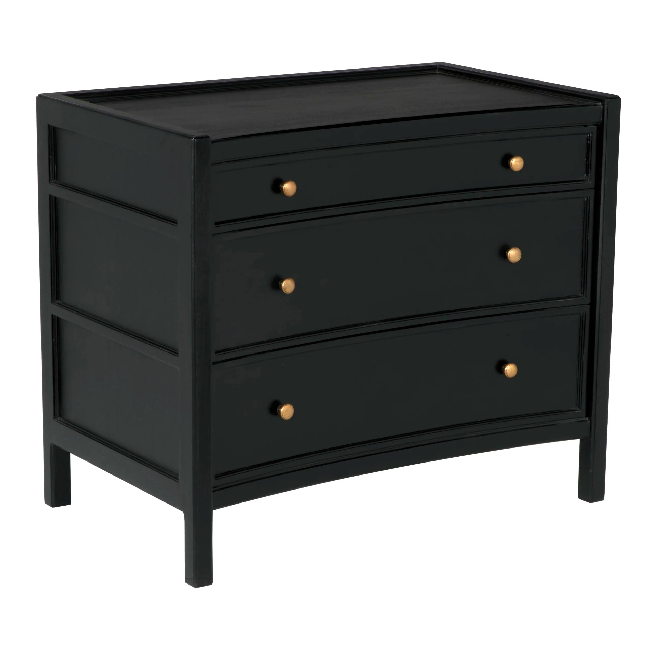 Hampton Side Table, Hand Rubbed Black - Remutear