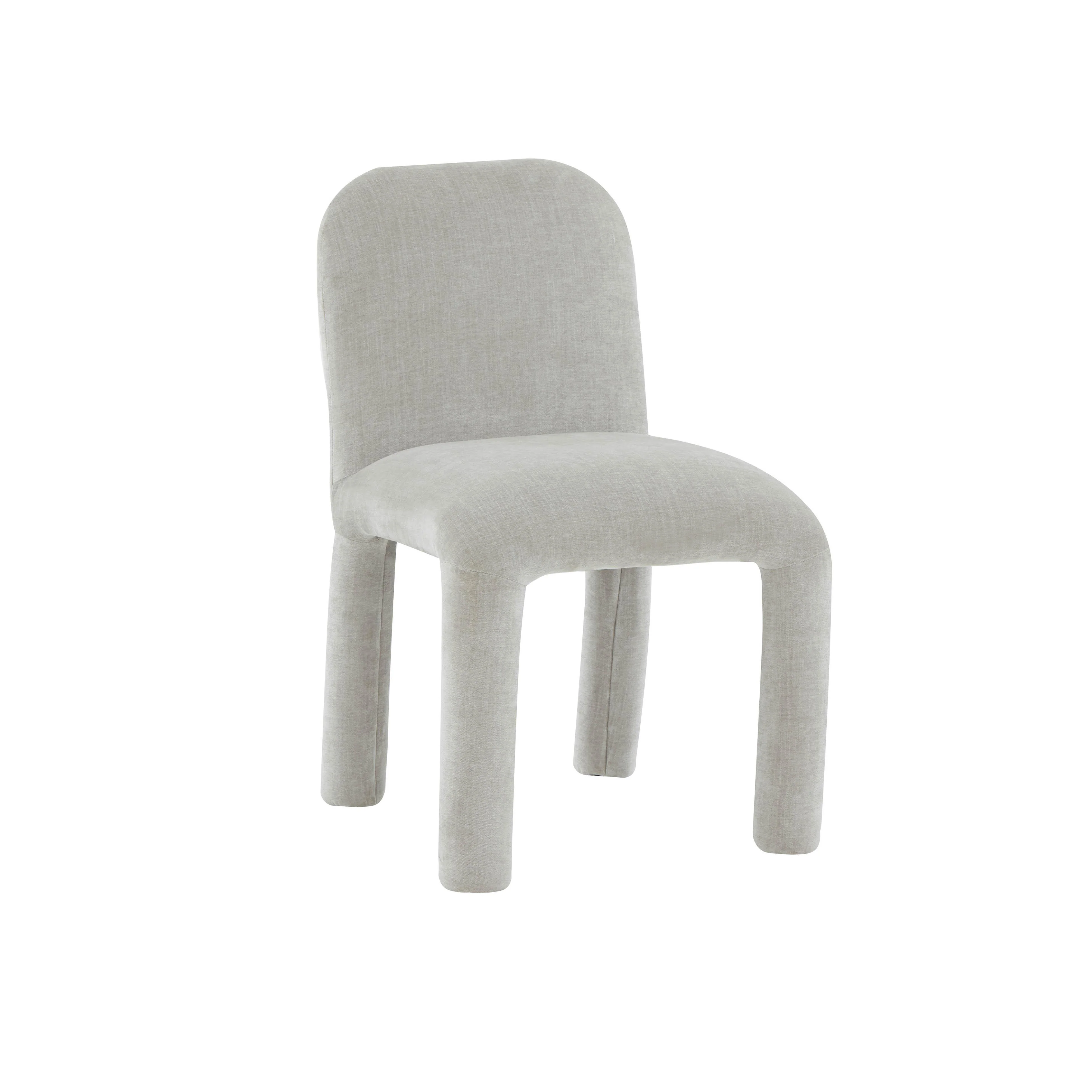Georgia Light Grey Chenille Dining Chair - Remutear