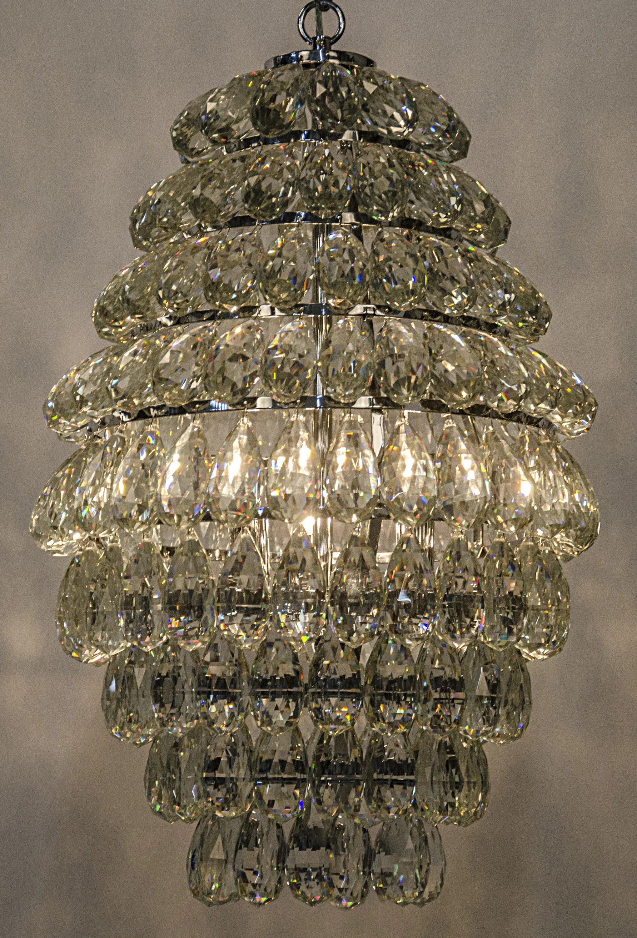 Illumination Chandelier, Chrome Finish and Glass - Remutear