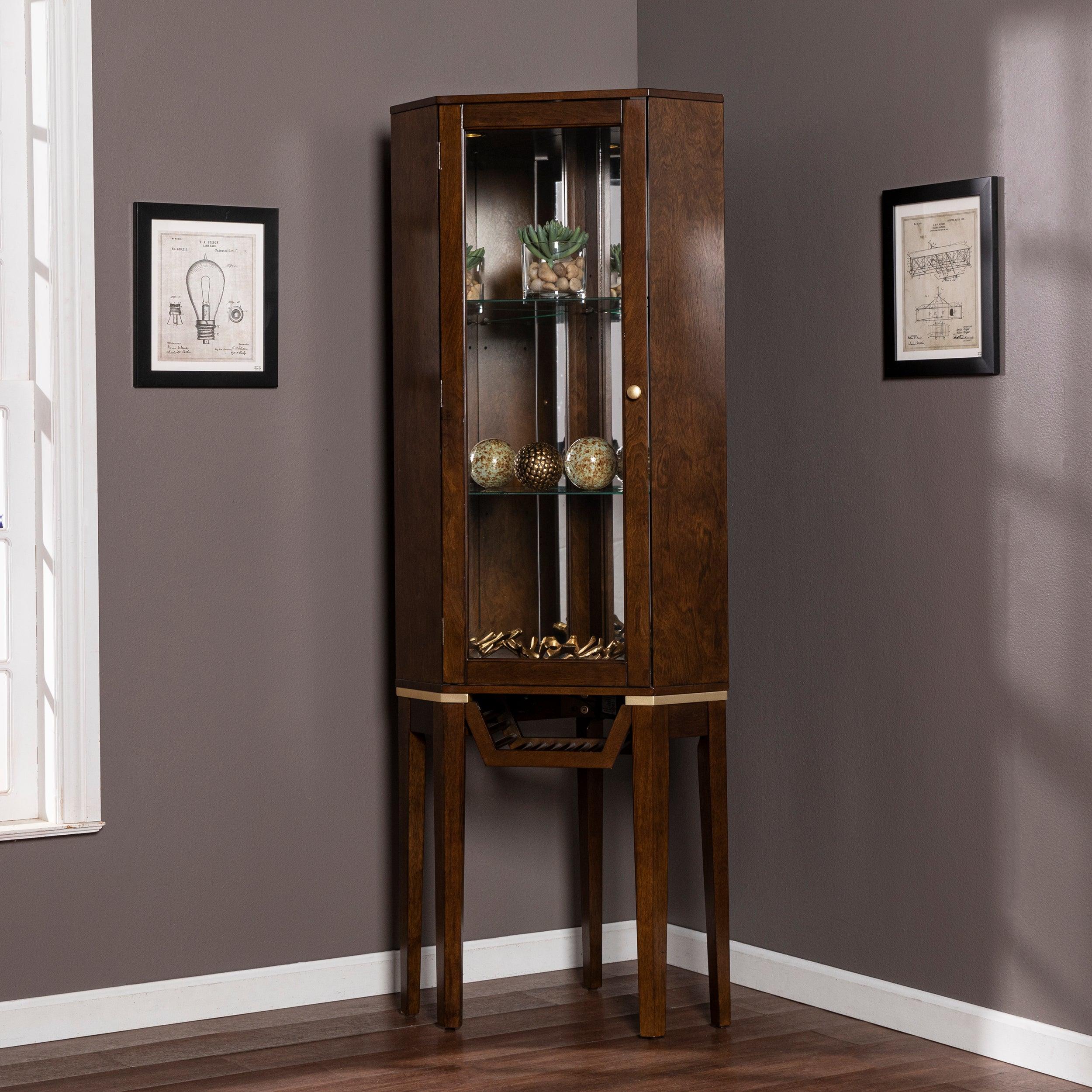Kennbeck Corner Bar Cabinet - Remutear