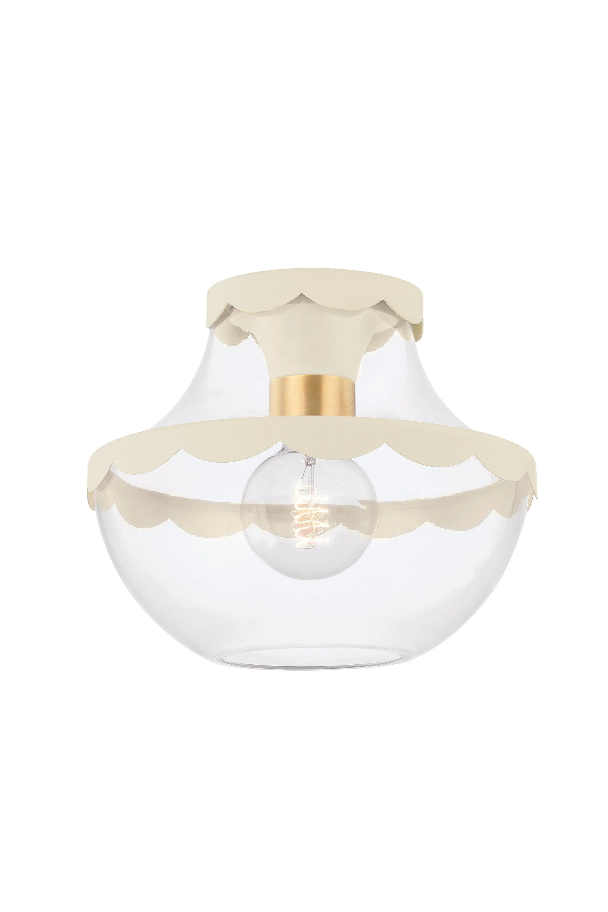 ALAINA 1 LIGHT SEMI FLUSH - Remutear