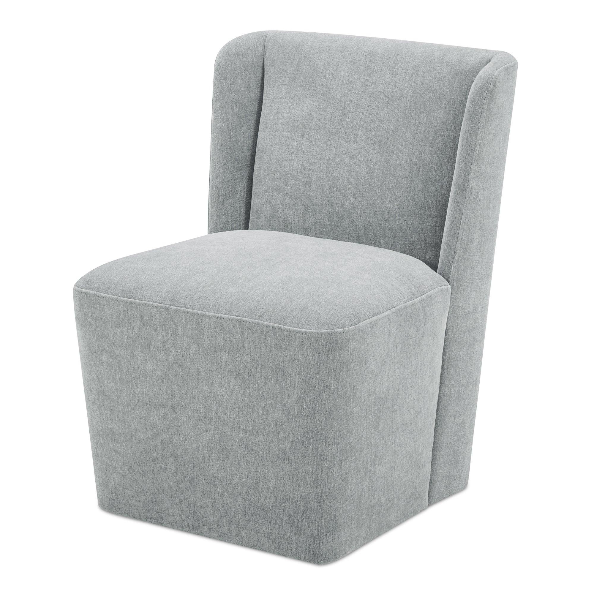 Cormac Rolling Dining Chair Performance Fabric Slate Green - Remutear