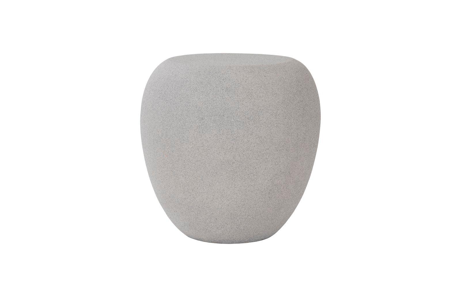 River Stone Side Table, Dark Granite - Remutear