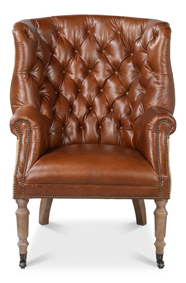 Welsh Leather & Jute Chair - Remutear