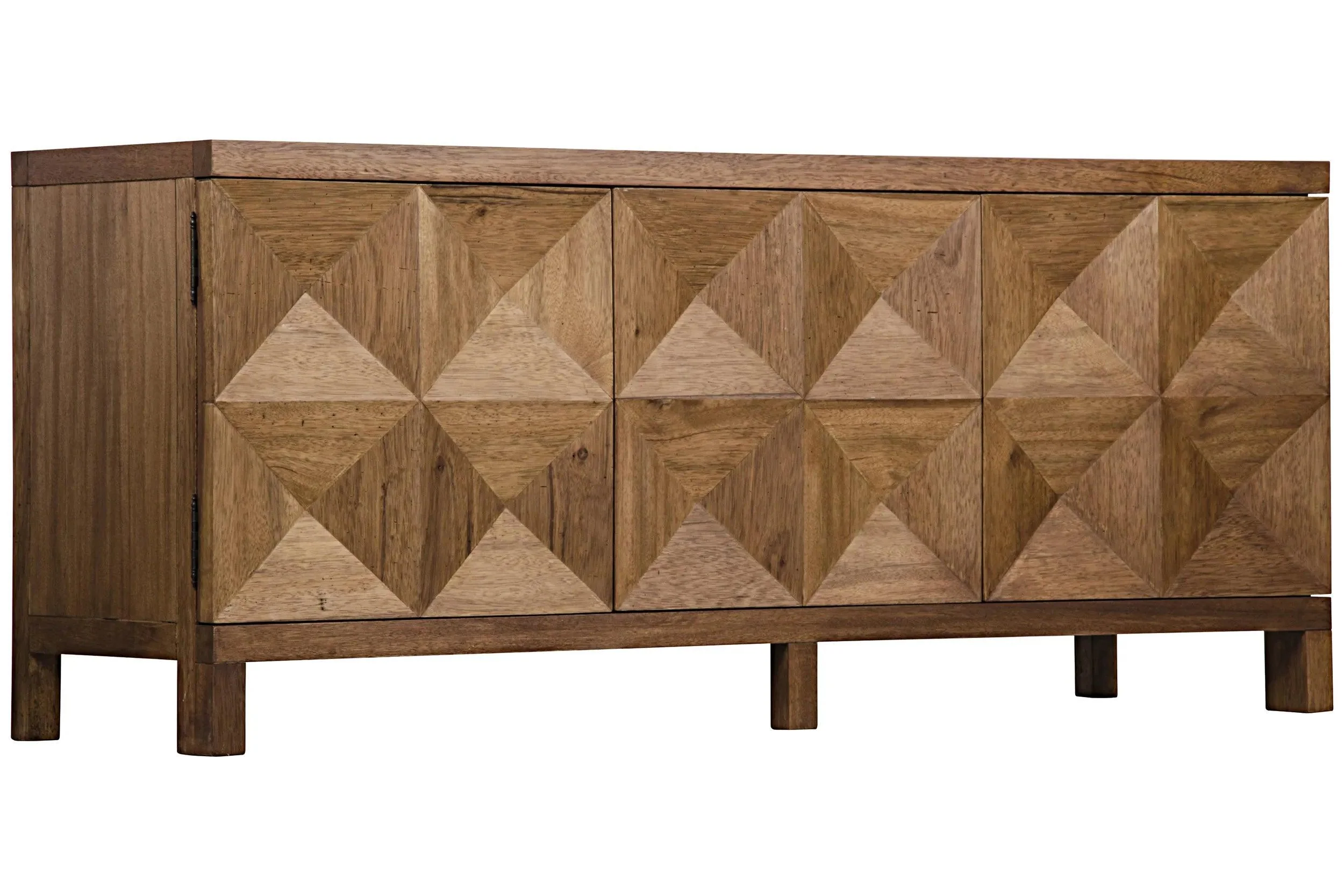 Quadrant 3 Door Sideboard, Dark Walnut - Remutear