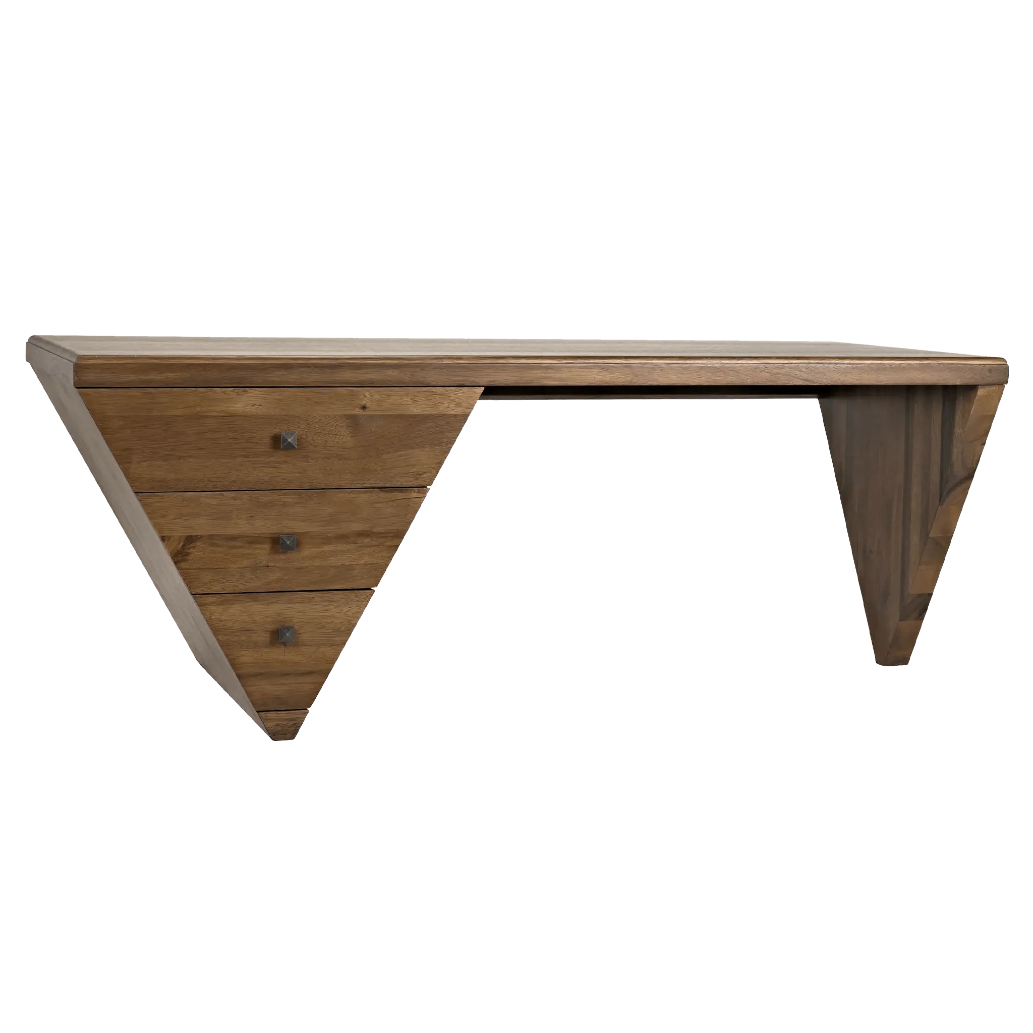 Tetramo Desk, Dark Walnut - Remutear