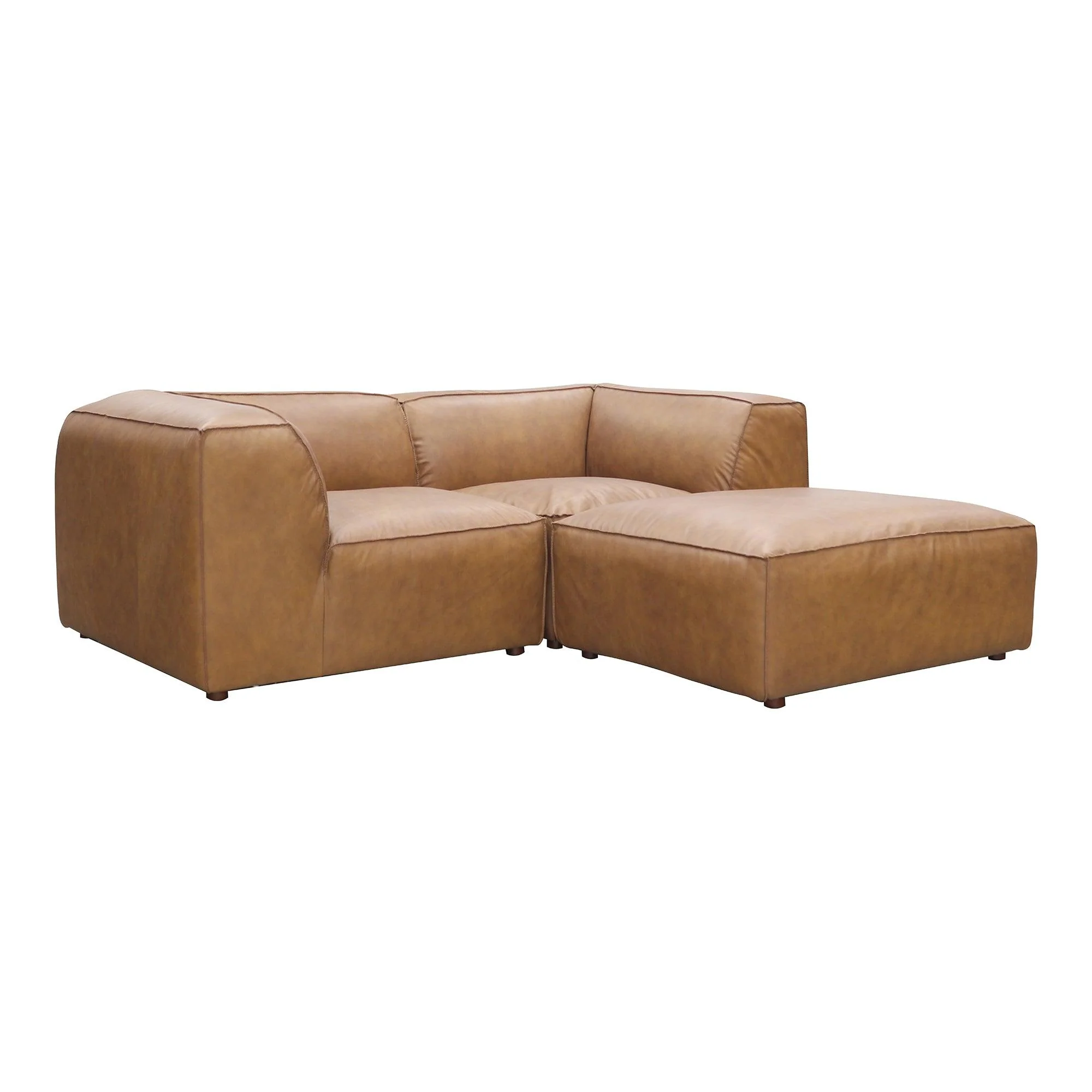 Form Nook Modular Sectional Sonoran Tan Leather - Remutear