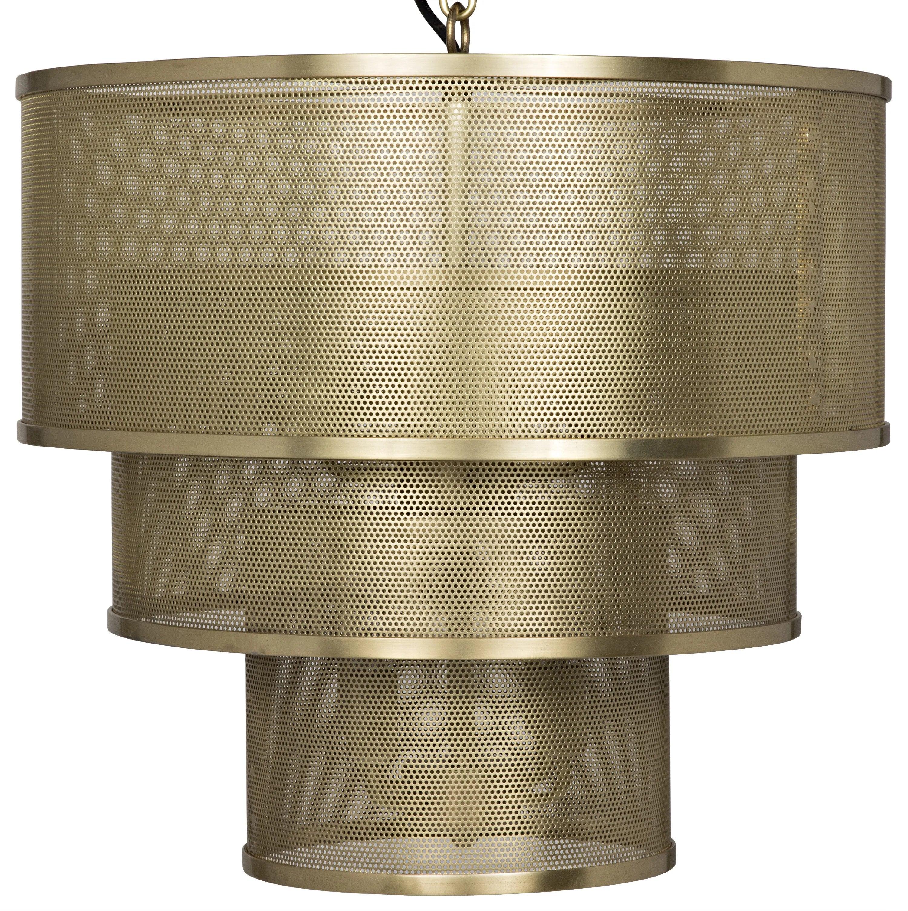 Arena Pendant, Metal with Brass Finish - Remutear