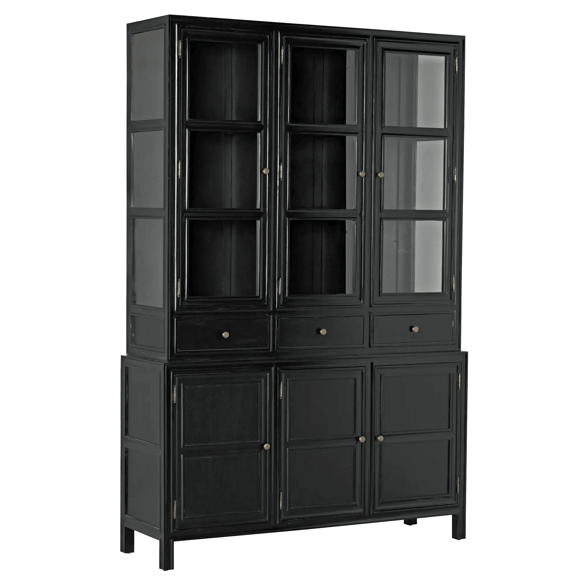 Colonial Hutch, Hand Rubbed Black - Remutear