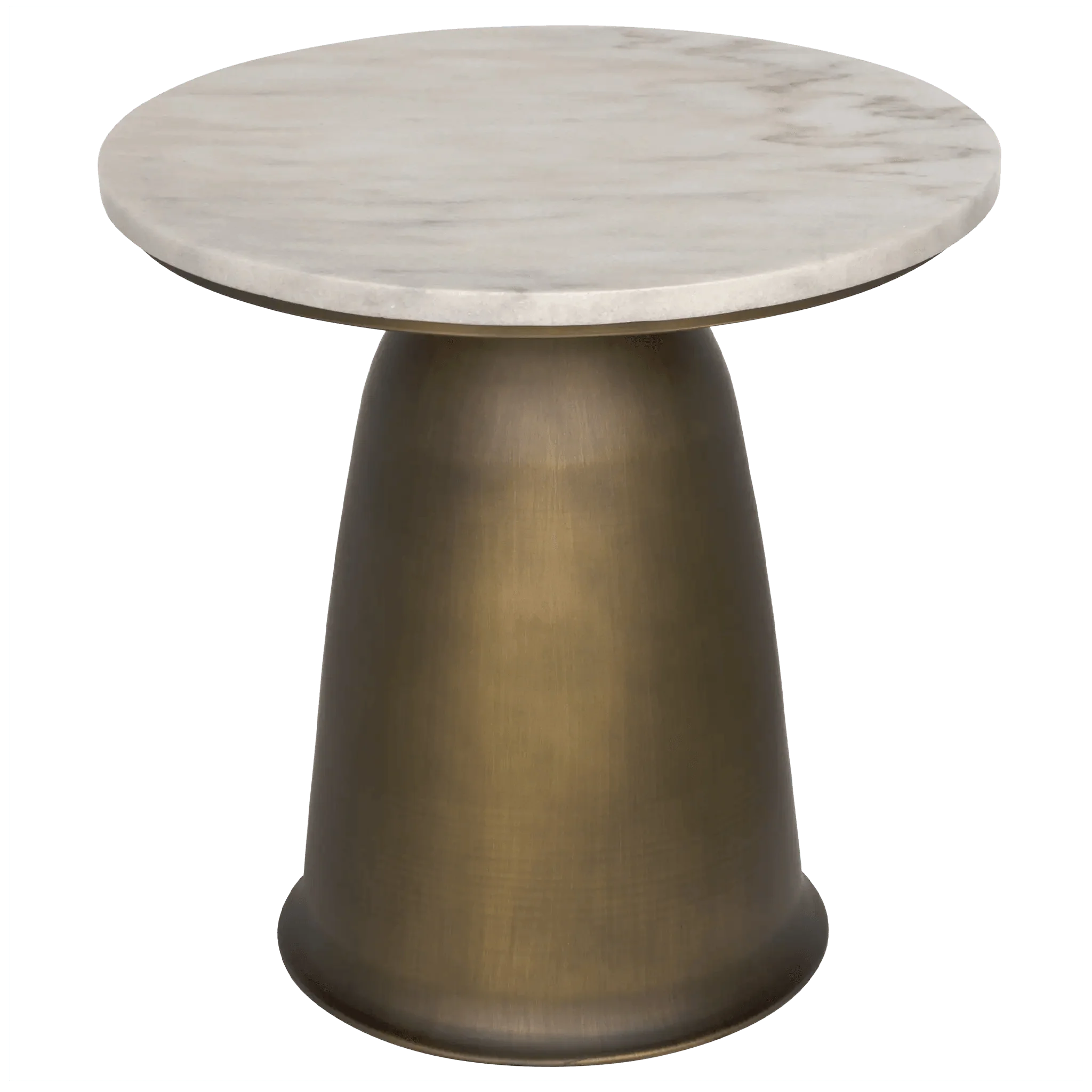 Aiden Side Table, Aged Brass - Remutear