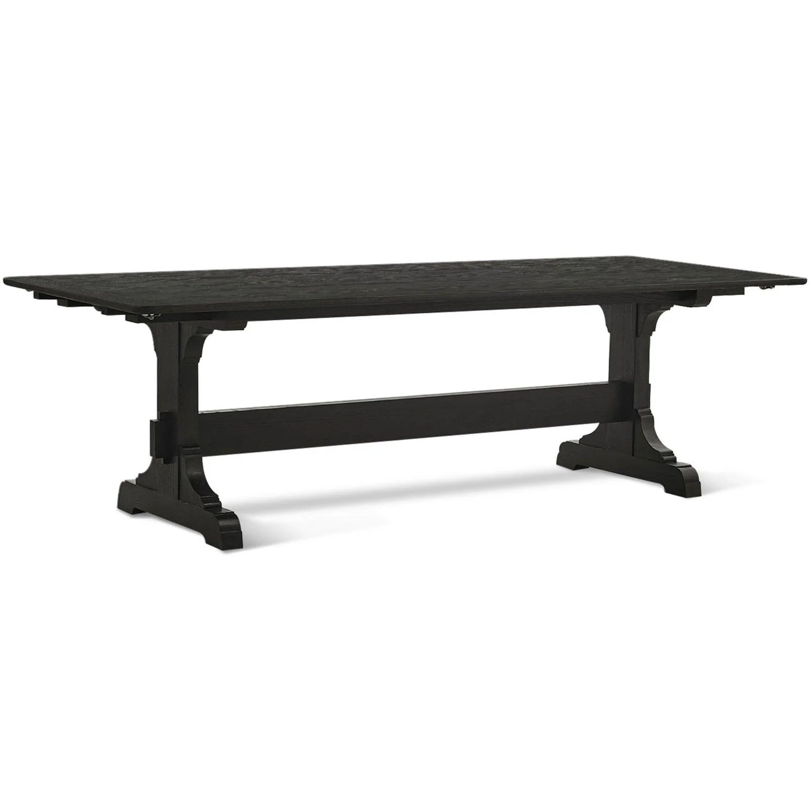 Timeless Epoch Trestle Dining Table in Ebonized Oak - Remutear