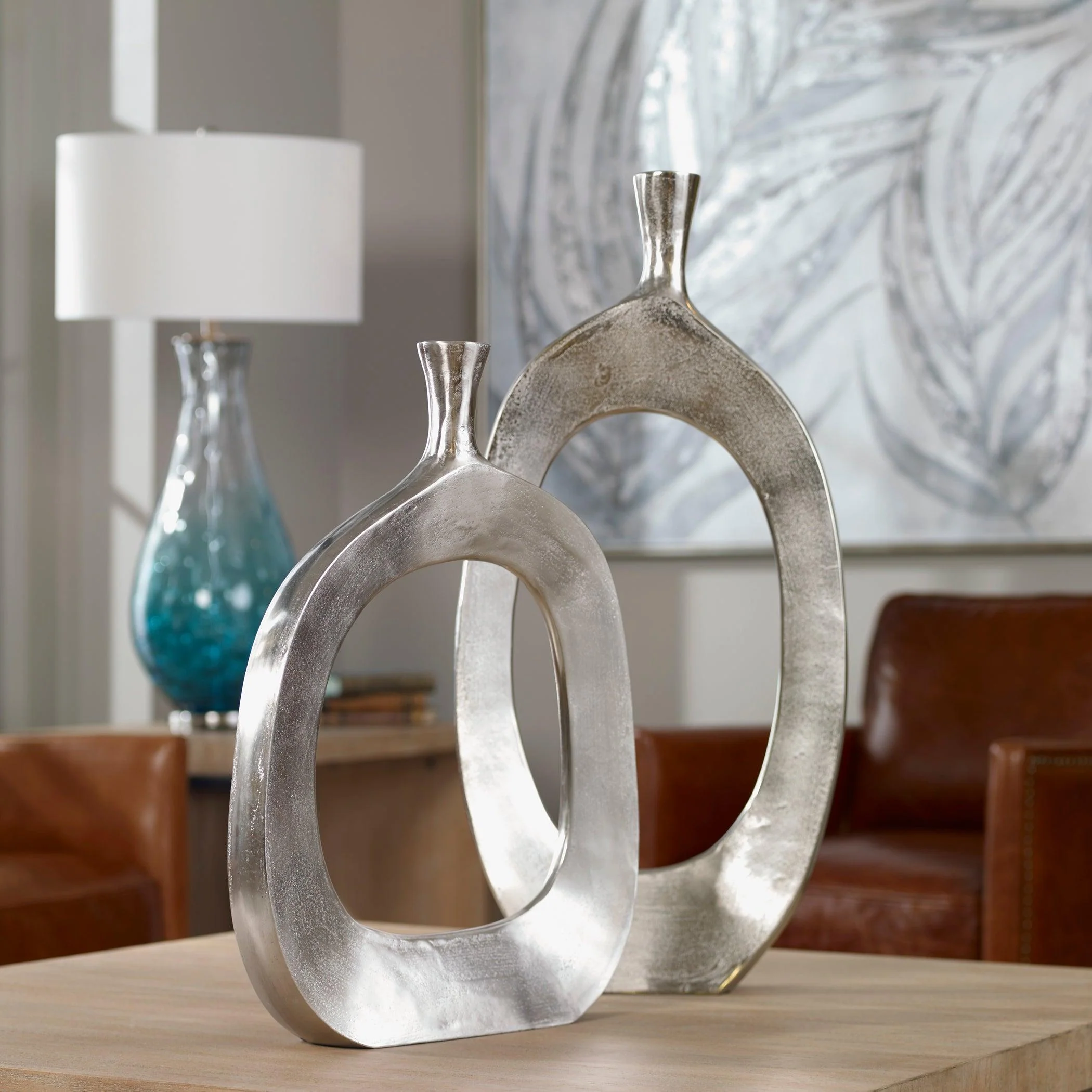 CIERRA ALUMINUM VASES SET OF 2 - Remutear