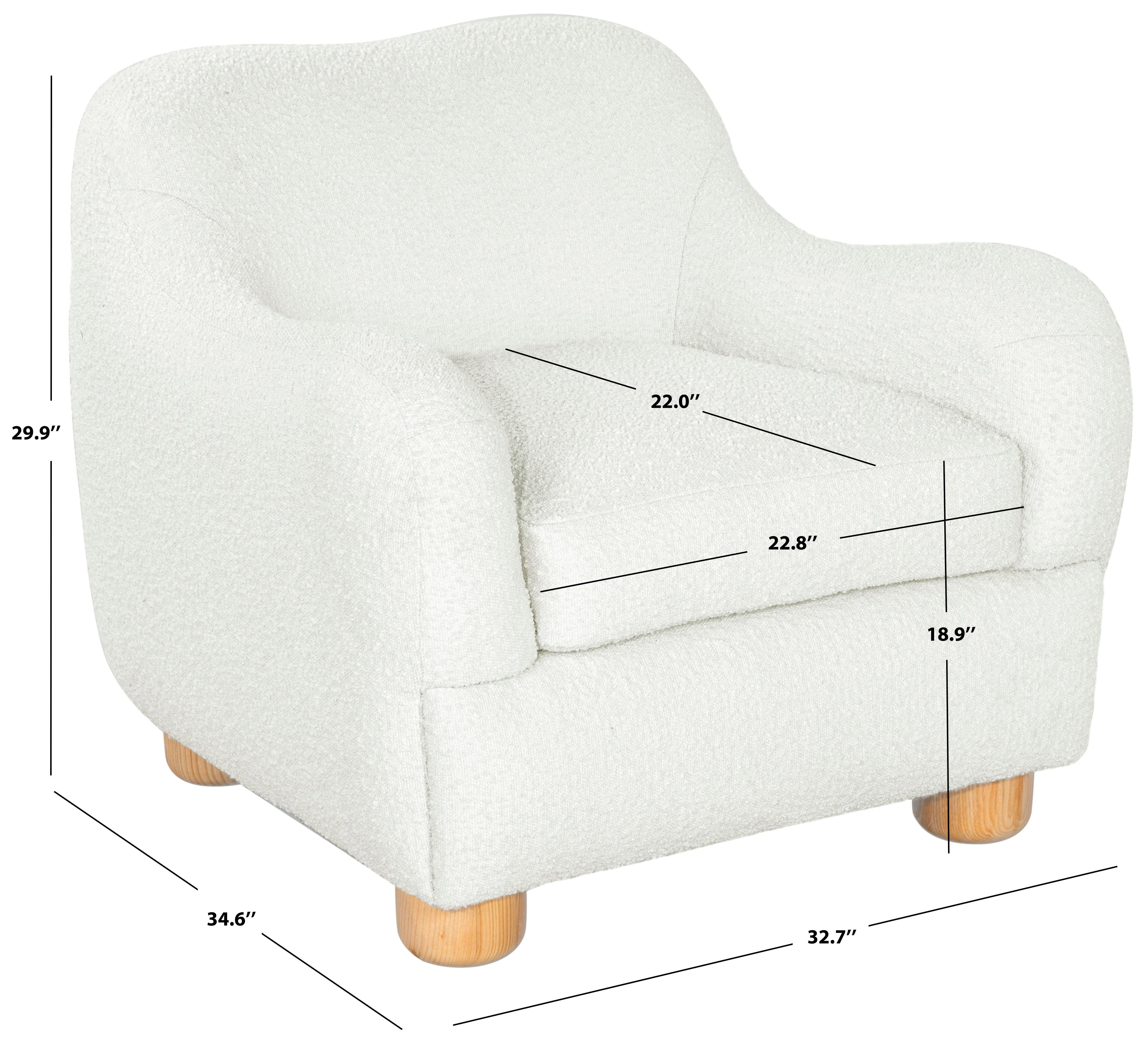 DYANNA BOUCLE ACCENT CHAIR - Remutear