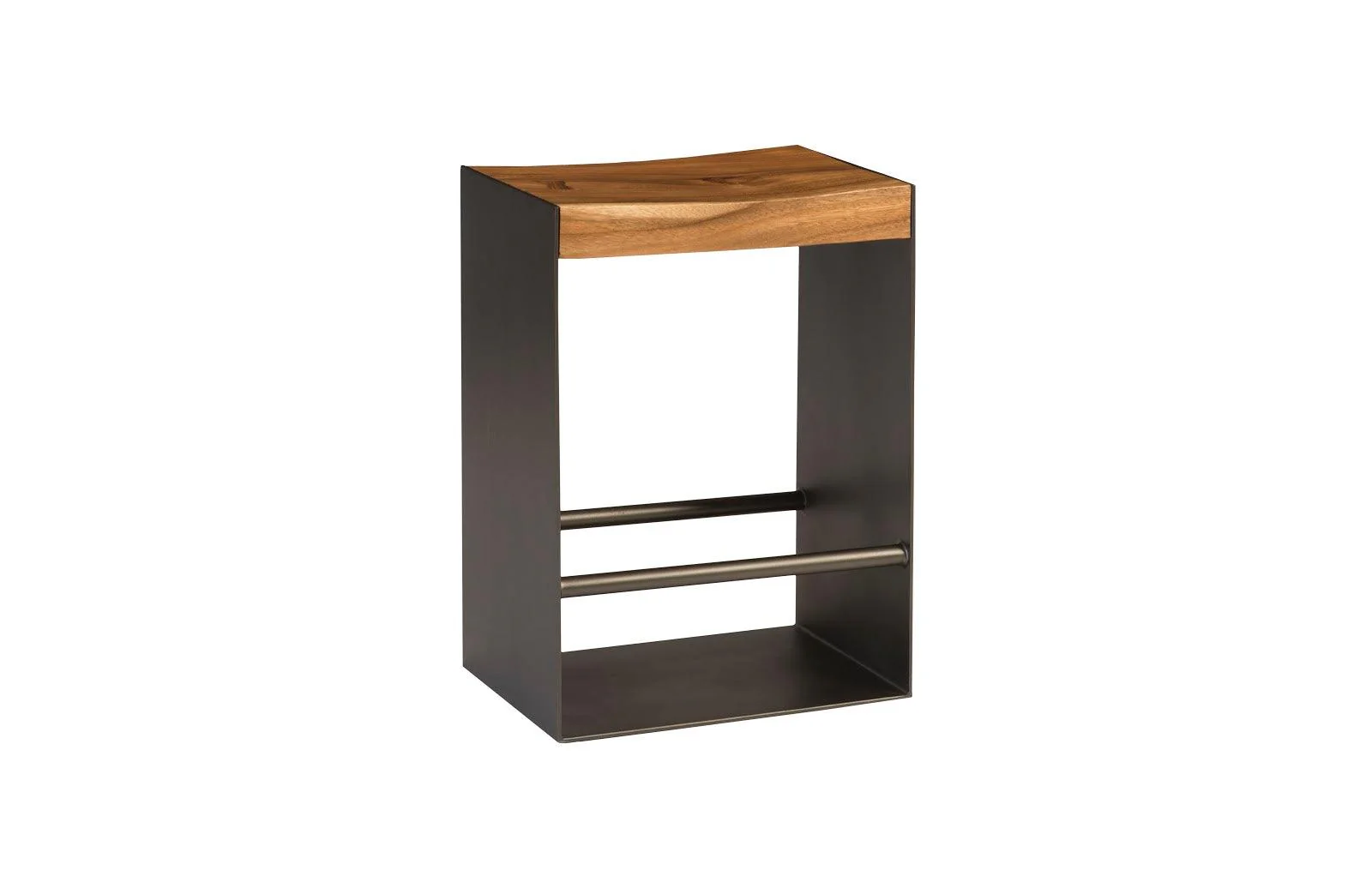 Iron Frame Counter Stool, Natural - Remutear