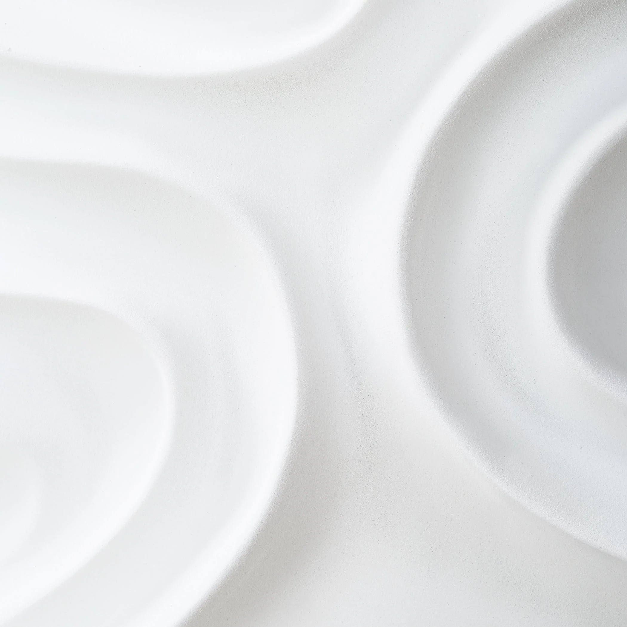 Snowdrift Scultped White Wall Decor, S/4 - Remutear