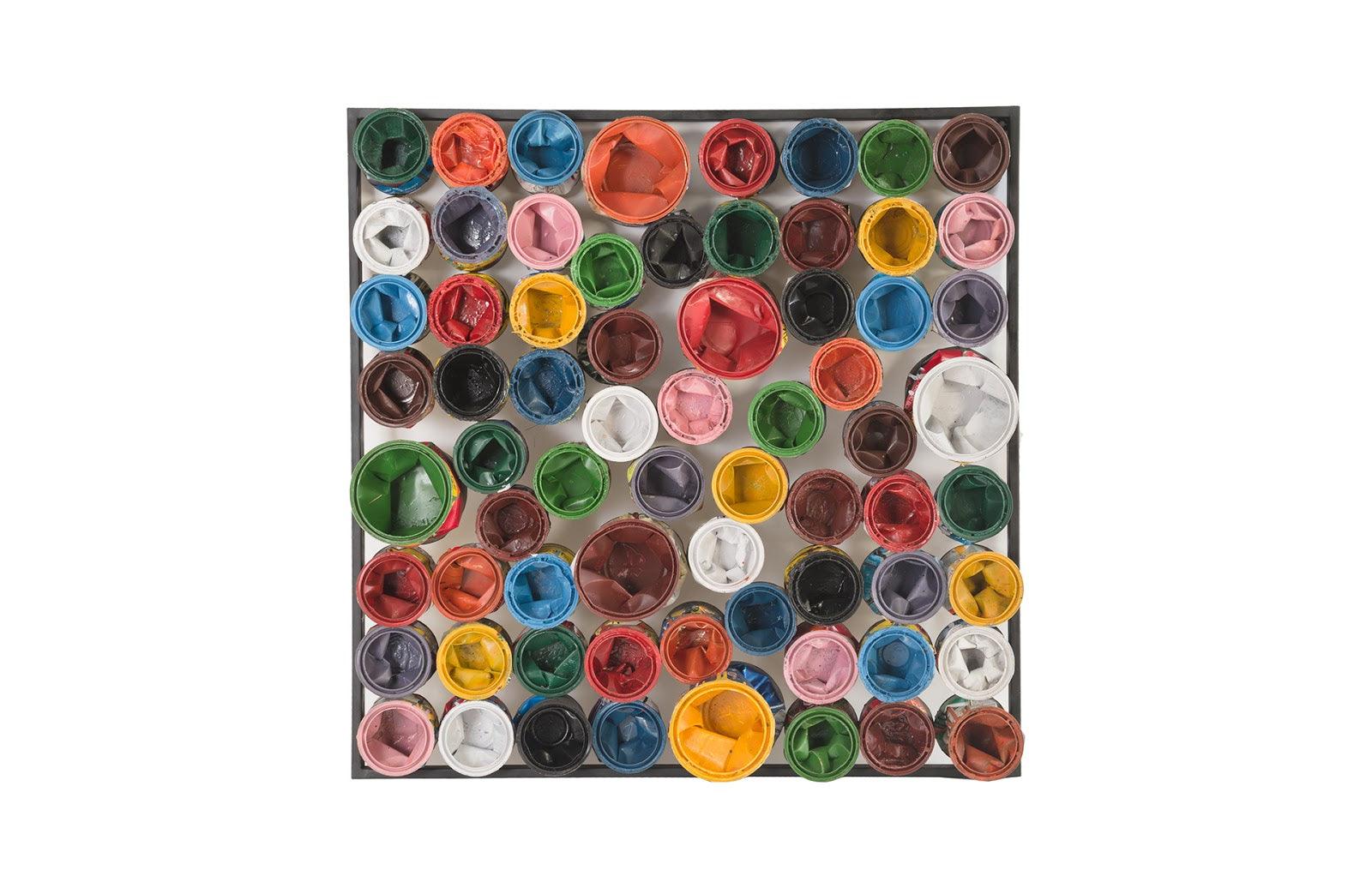 Paint Can Wall Art, Square, Assorted Colors, LG - Remutear