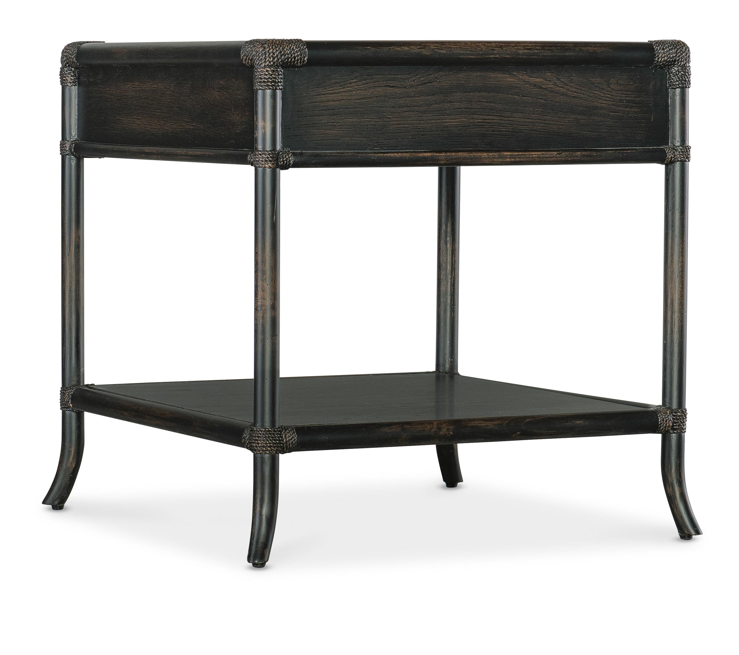 Retreat Pole Rattan End Table - Remutear