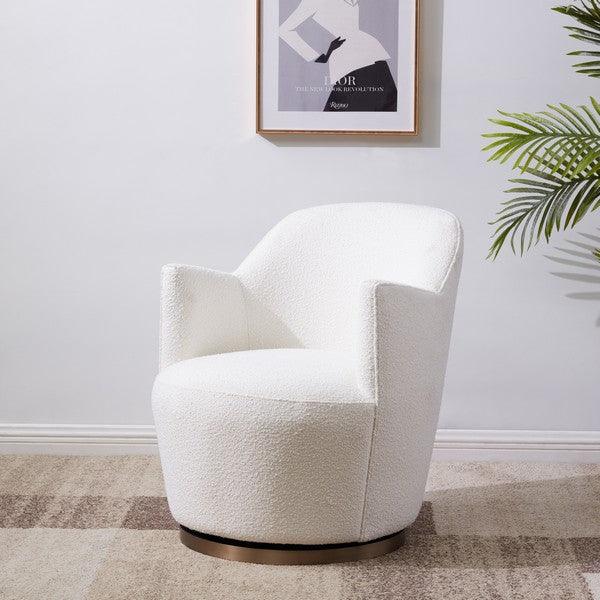 CHRISTIAN BOUCLE SWIVEL ACCENT CHAIR - Remutear