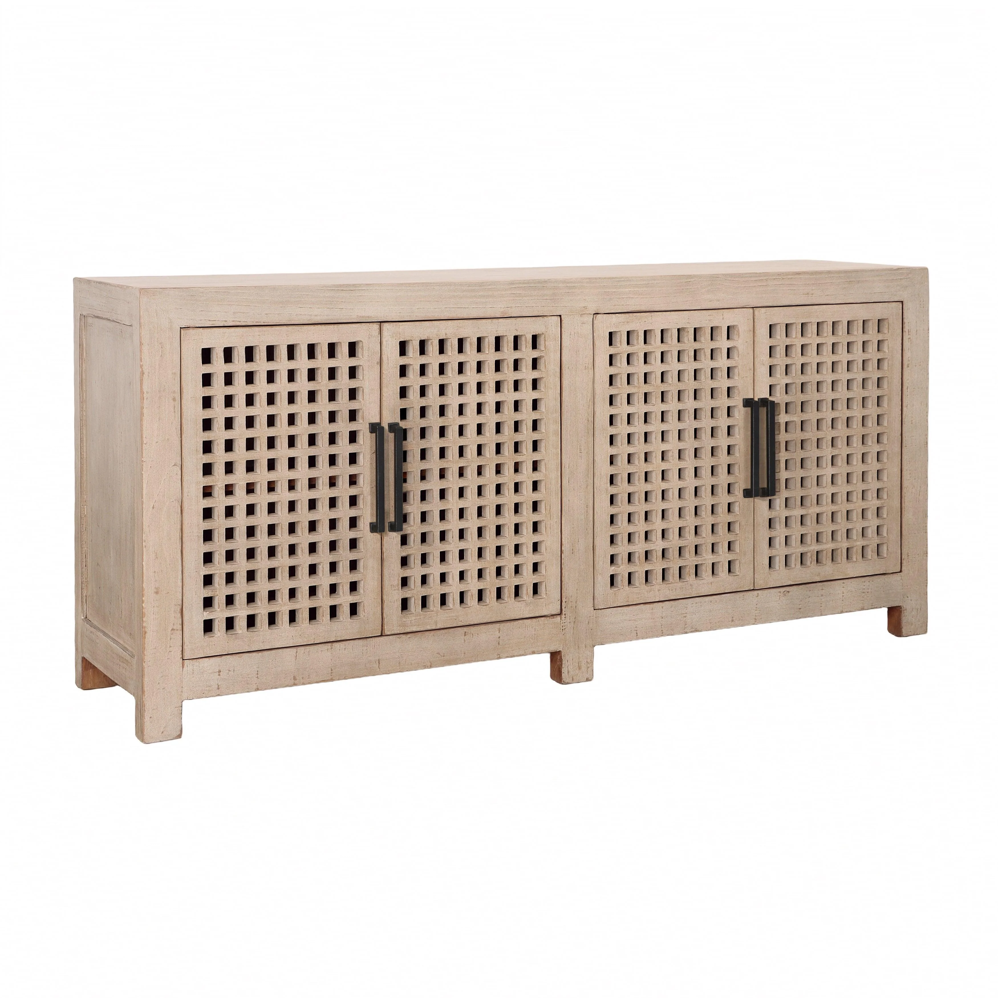 Devinae Sideboard Lt Warm Wash 4-Door - Remutear