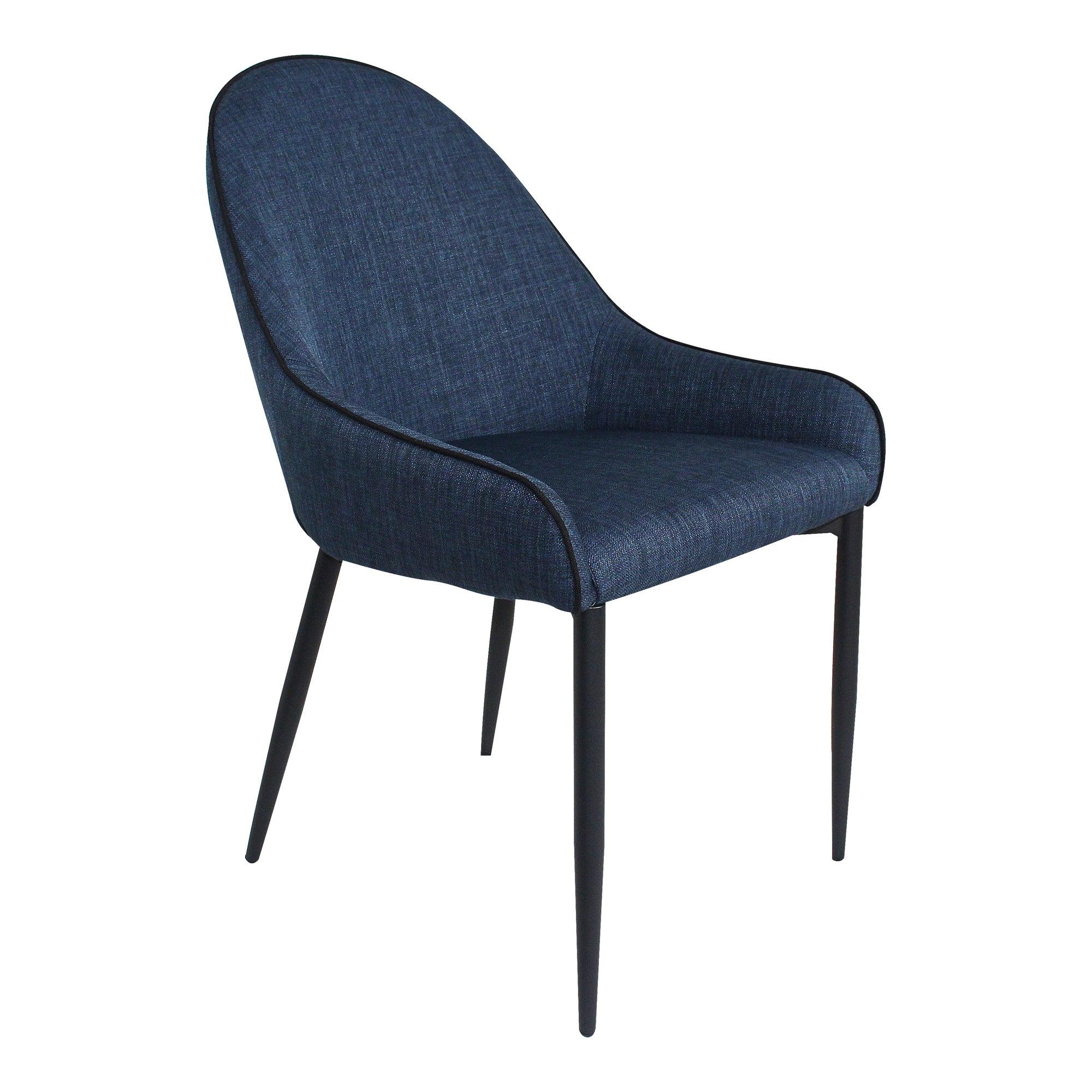 Lapis Dining Chair Dark Blue - Set Of Two - Remutear