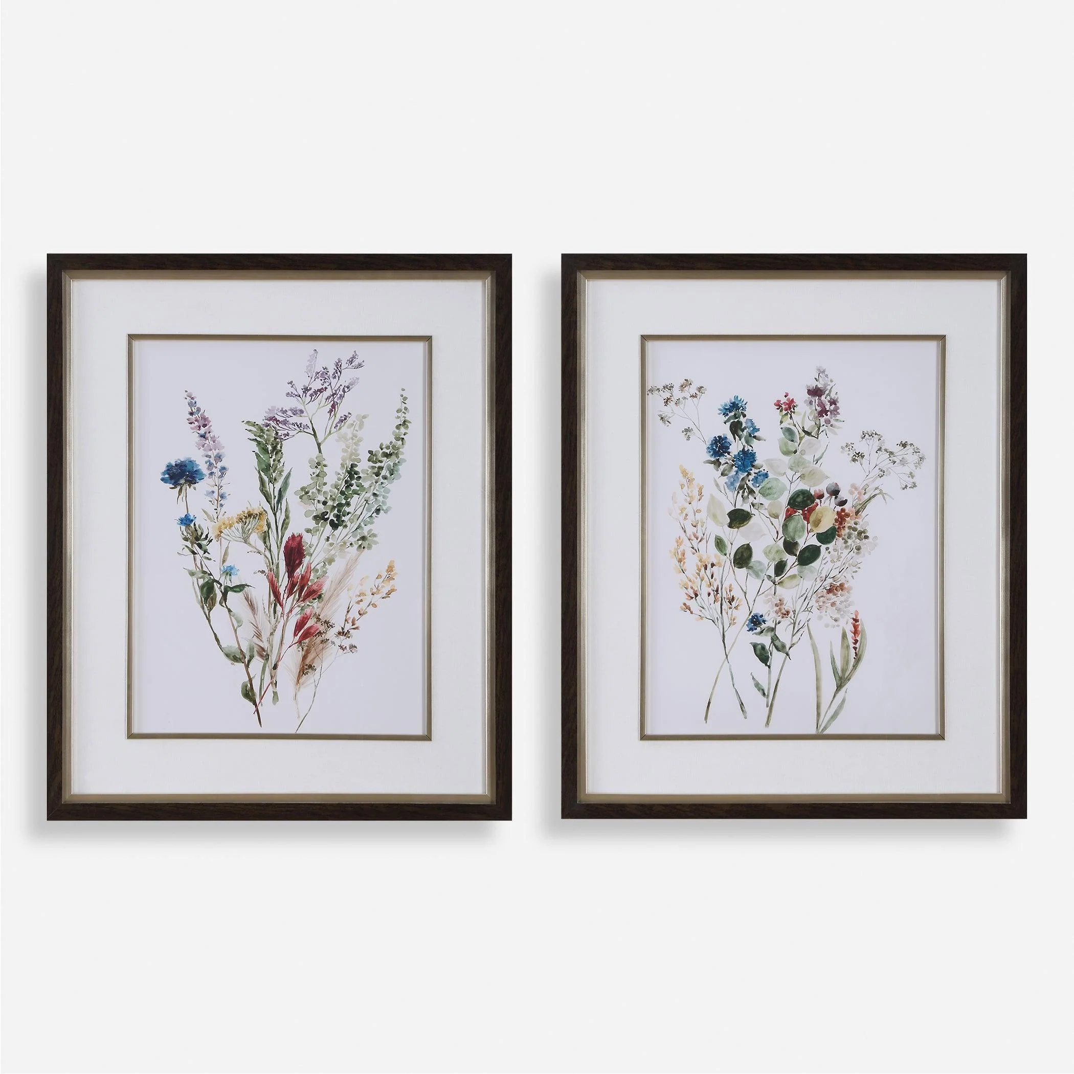 Delicate Flowers Framed Prints, S/2 - Remutear
