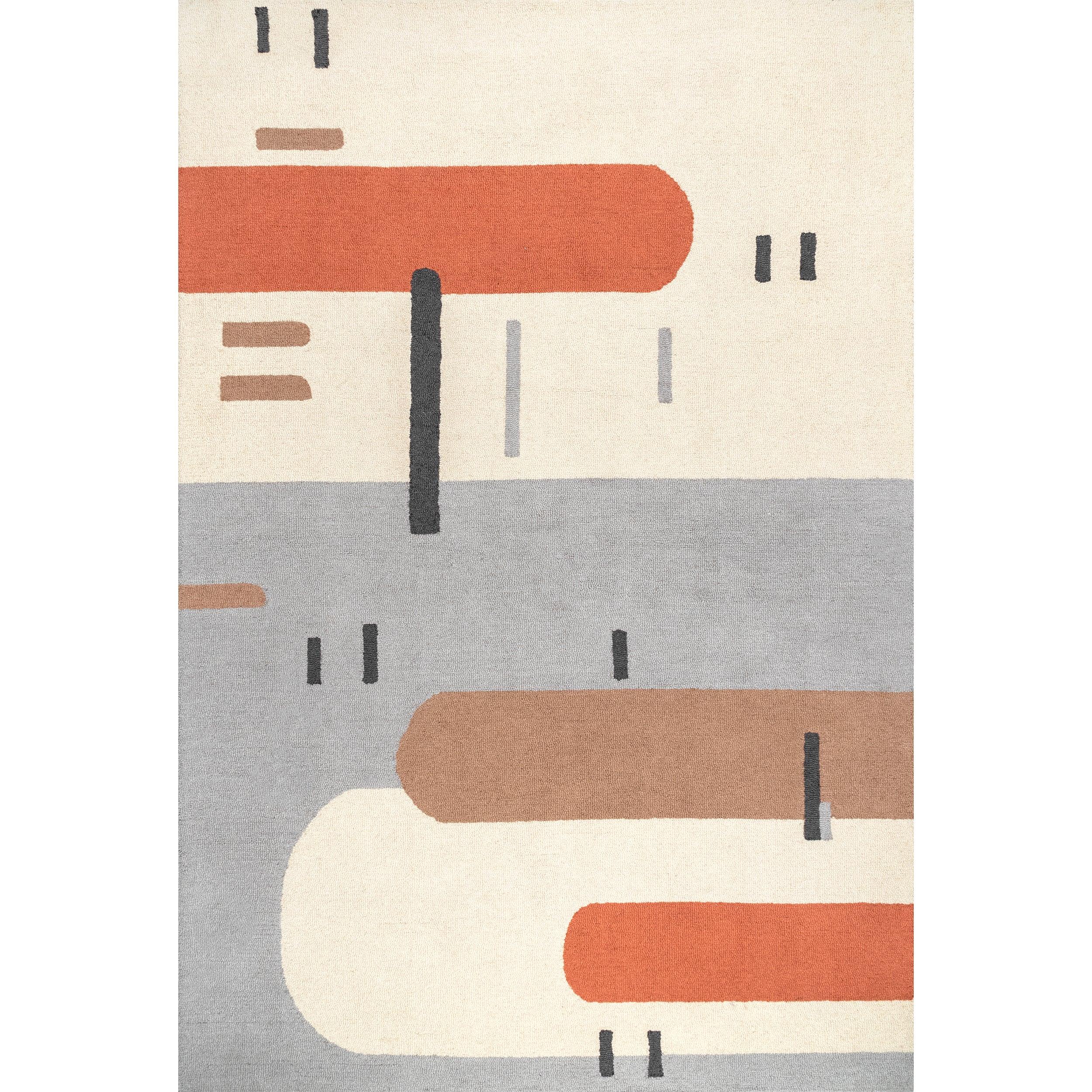 Cori Wool Abstract Contemporary Area Rug - Remutear