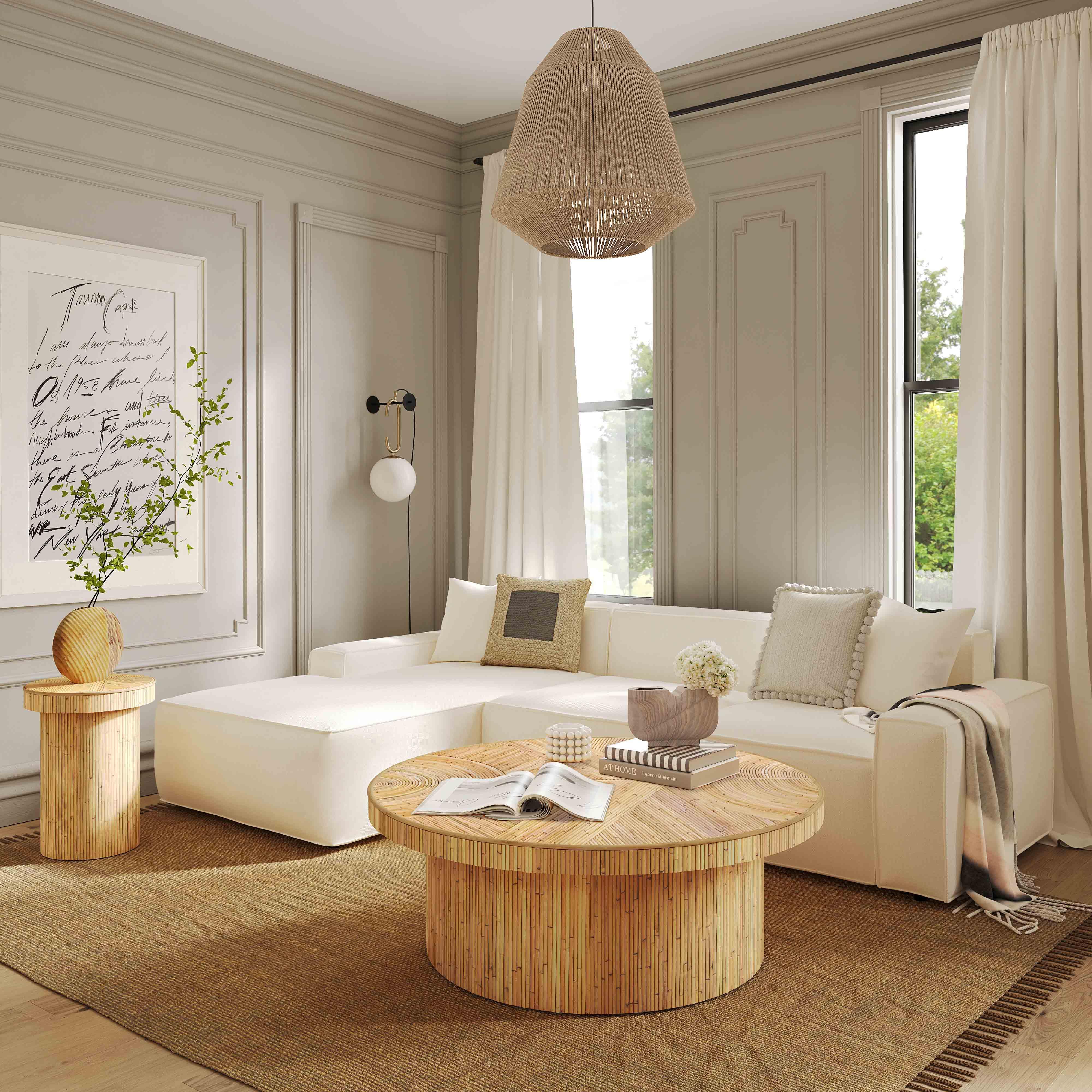 Acadia Rattan Side Table - Remutear
