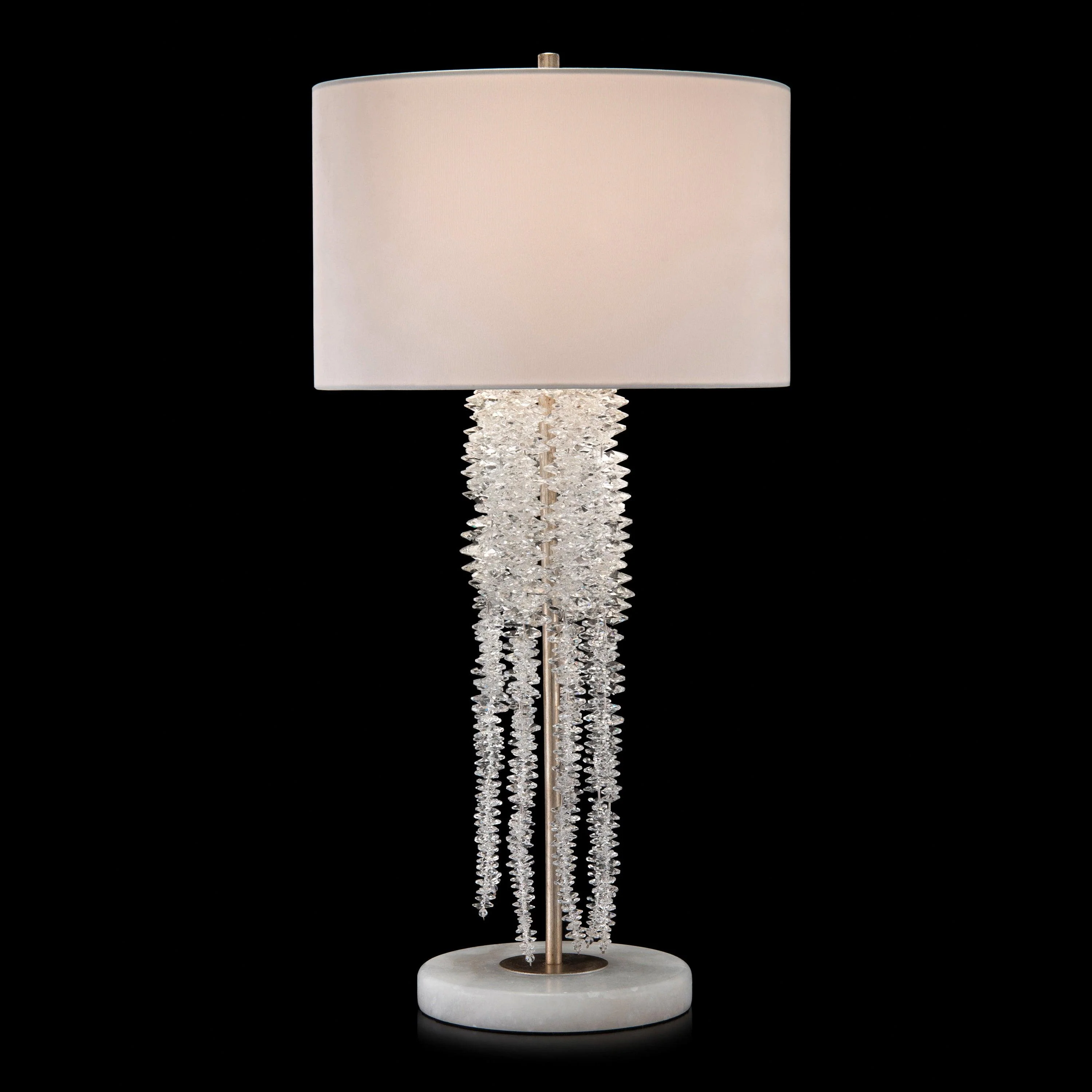 Cascading Crystal Waterfall Table Lamp 2 - Remutear